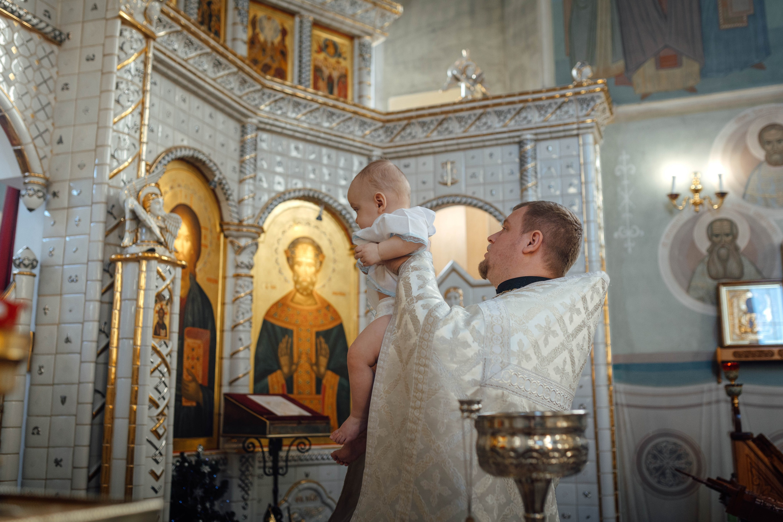 Крещение Александра, храм Иова Многострадального (Дом Милосердия), Минск, январь 2026