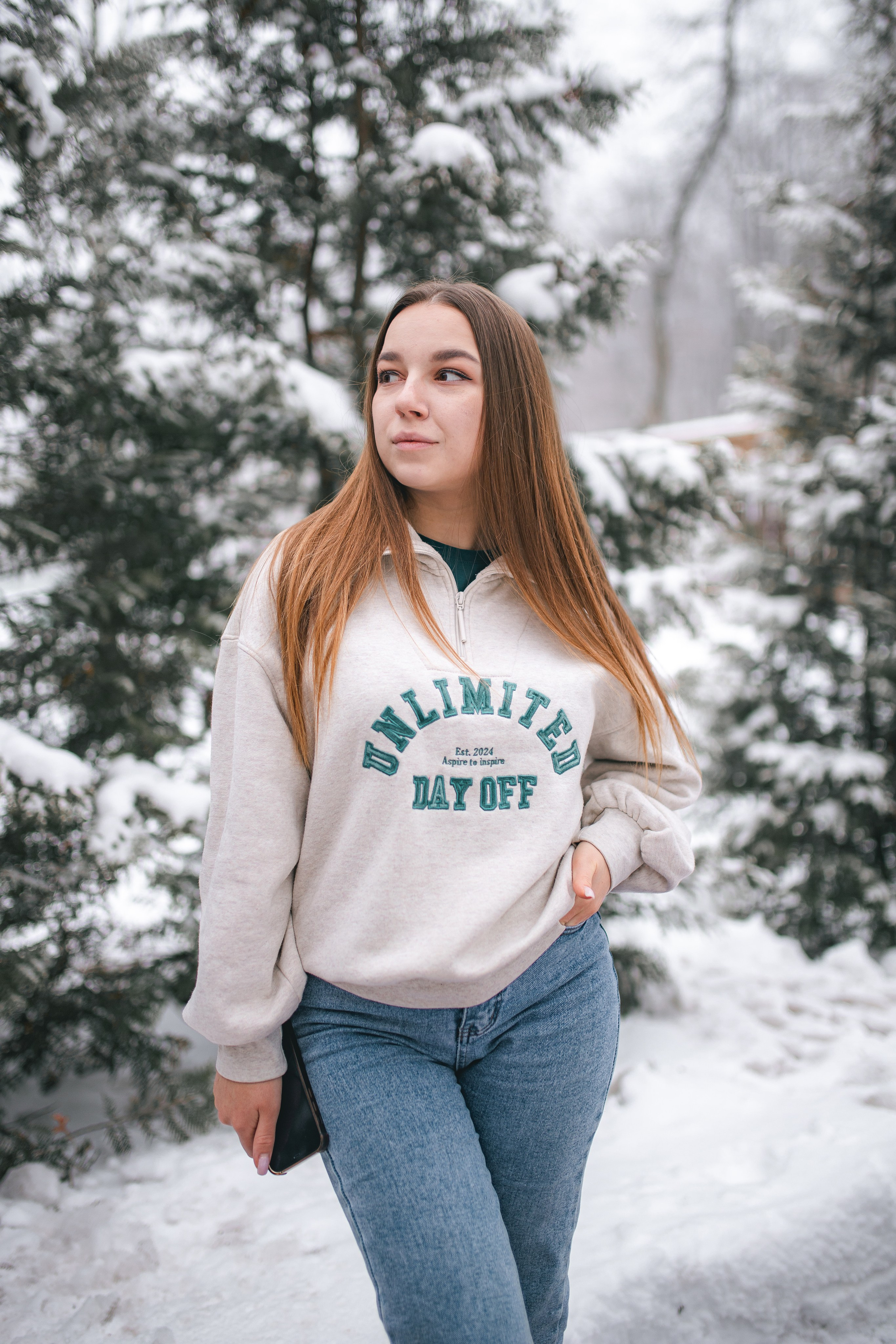 Валерия: снежная экспресс-история. Портретный и репортажный фотограф в Воронеже: Анастасия Пузикова