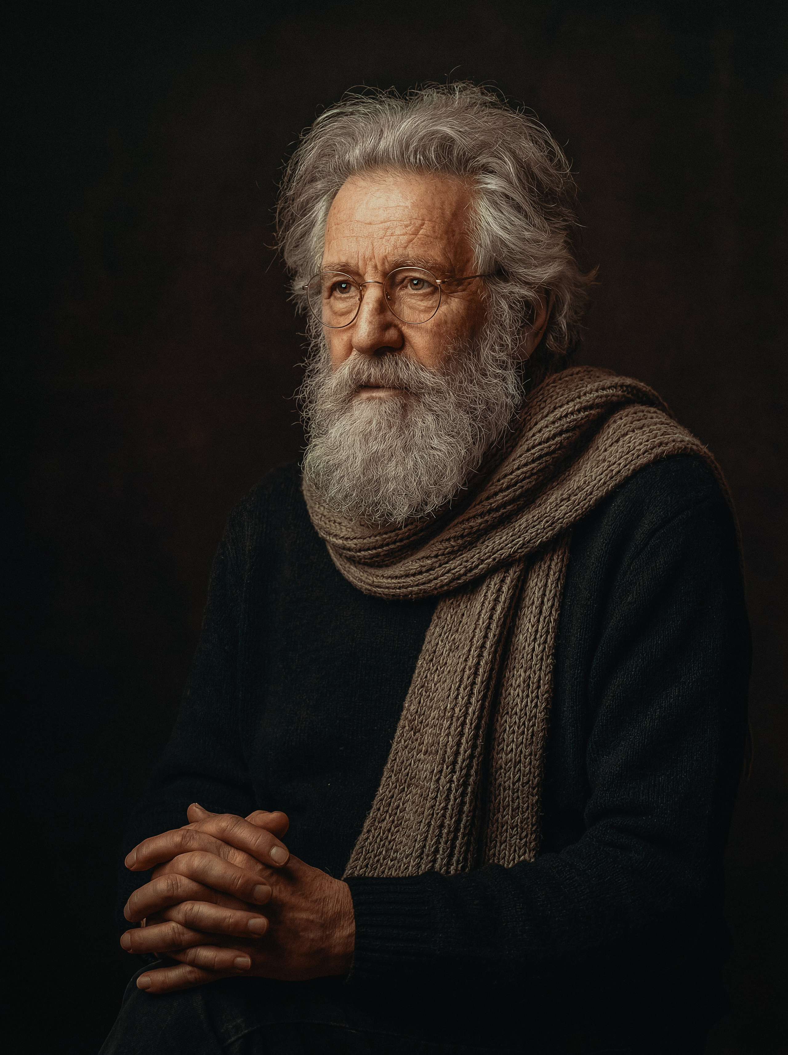 Хужожественный портрет мужчины в Москве, мужчина в очках, художник