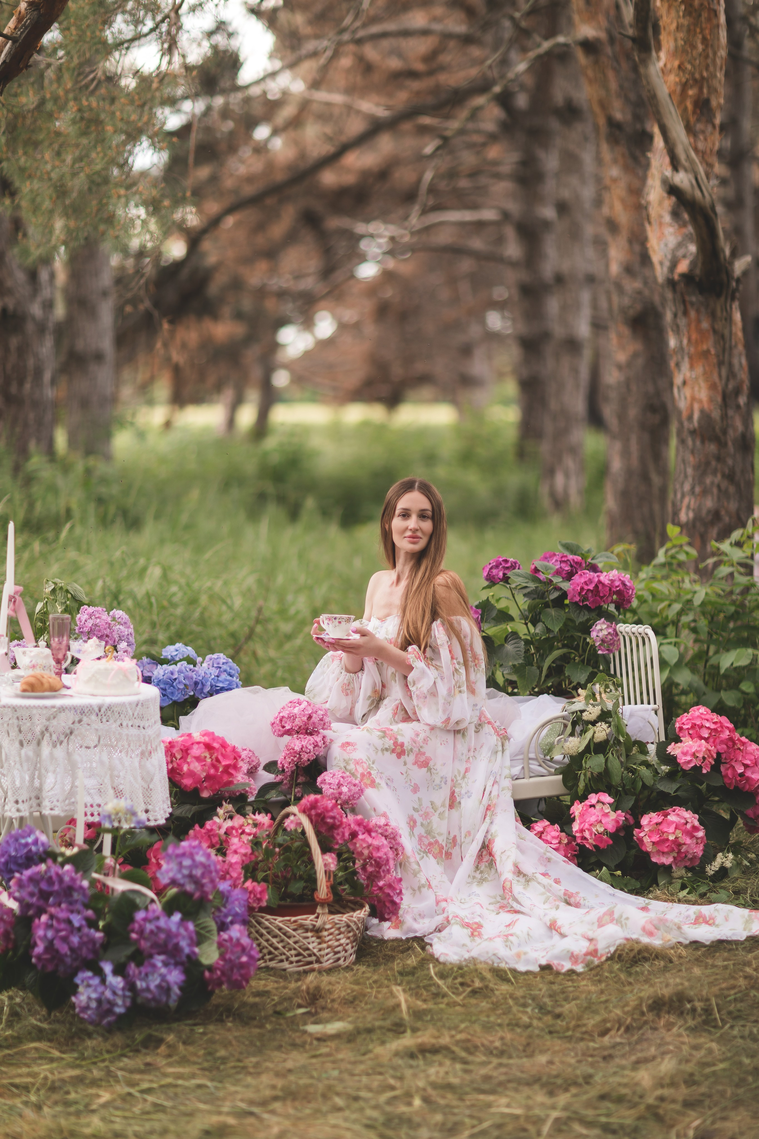 Пикник гортензия. Семейный и детский фотограф Краснодар Валерия Власенко
