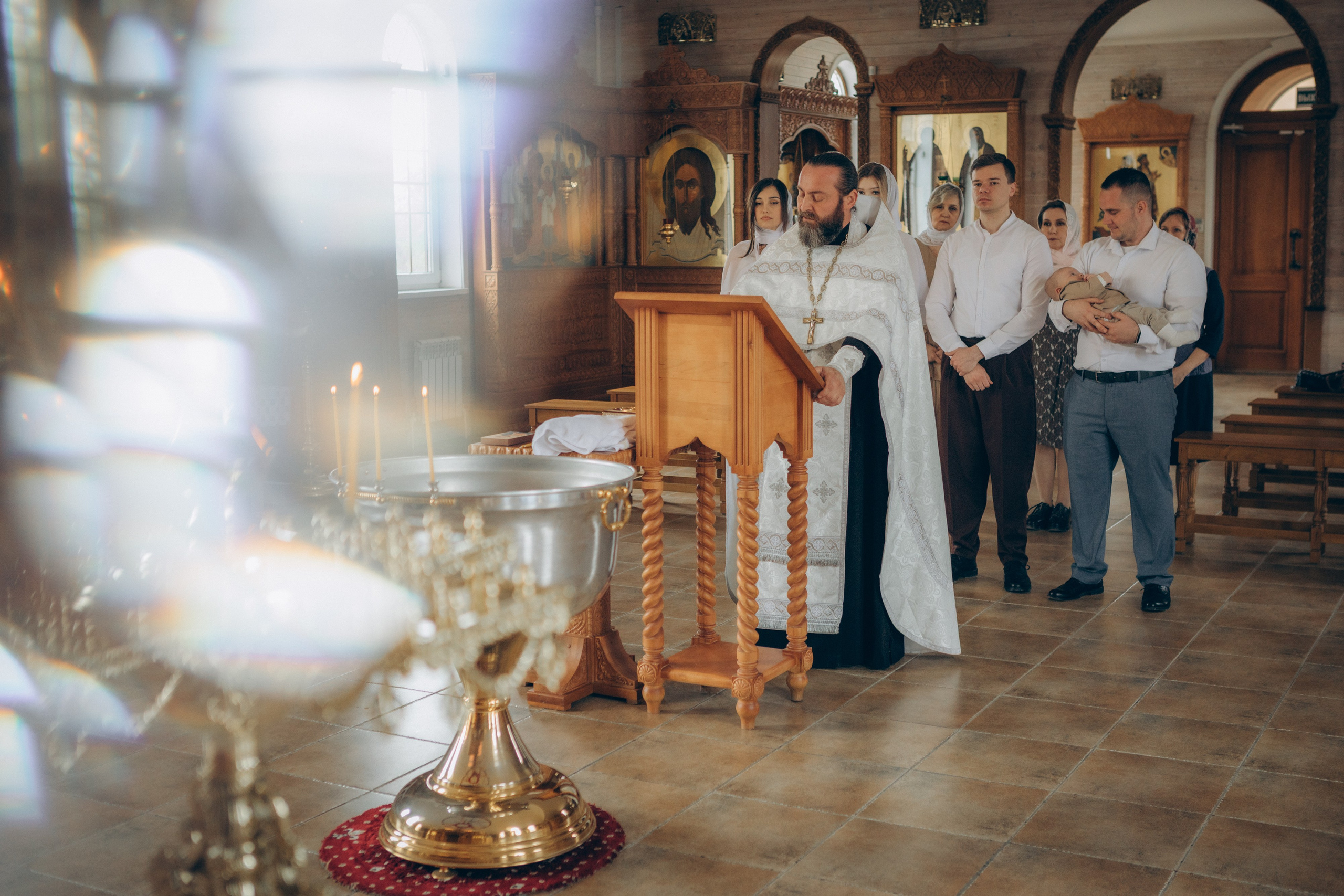 Крещение Льва. Семейный фотограф и фотограф на роды в Ростове-на-Дону Мухина Виктория