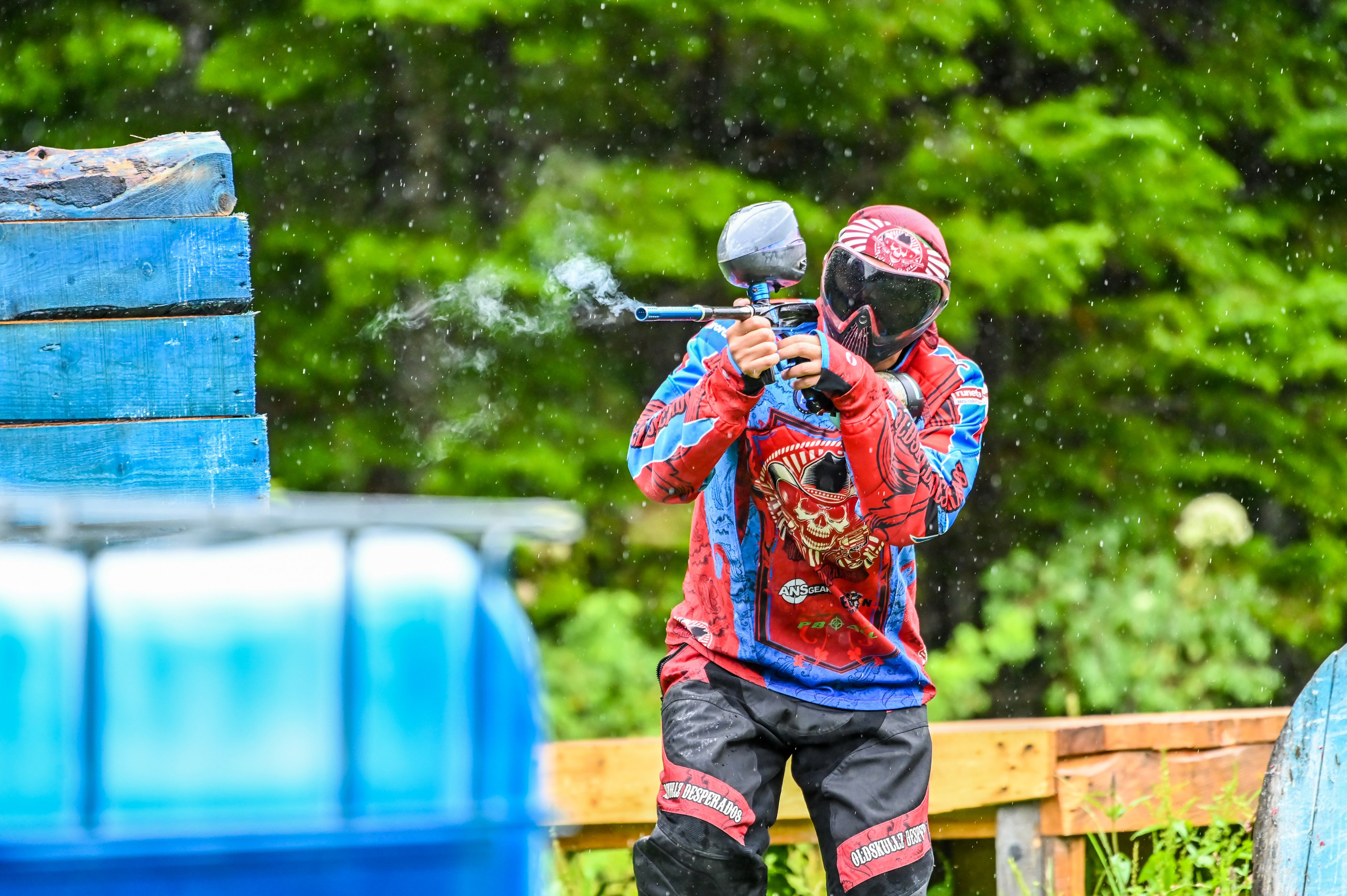 Пейнтбол в Дождь. Фоторепортажи Сахалина