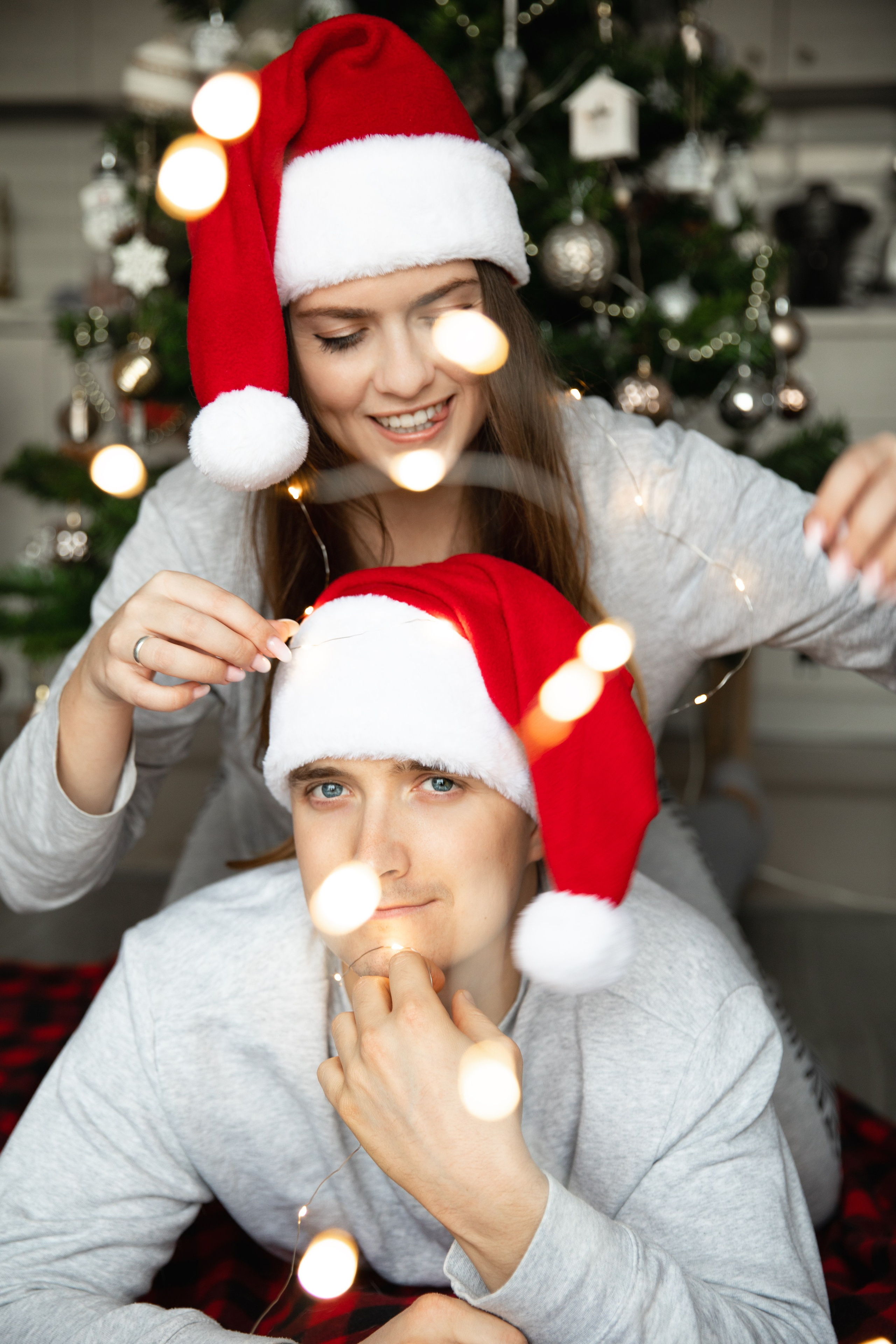 Family Christmas photo sessions. Sessões fotográficas de Natal para famílias