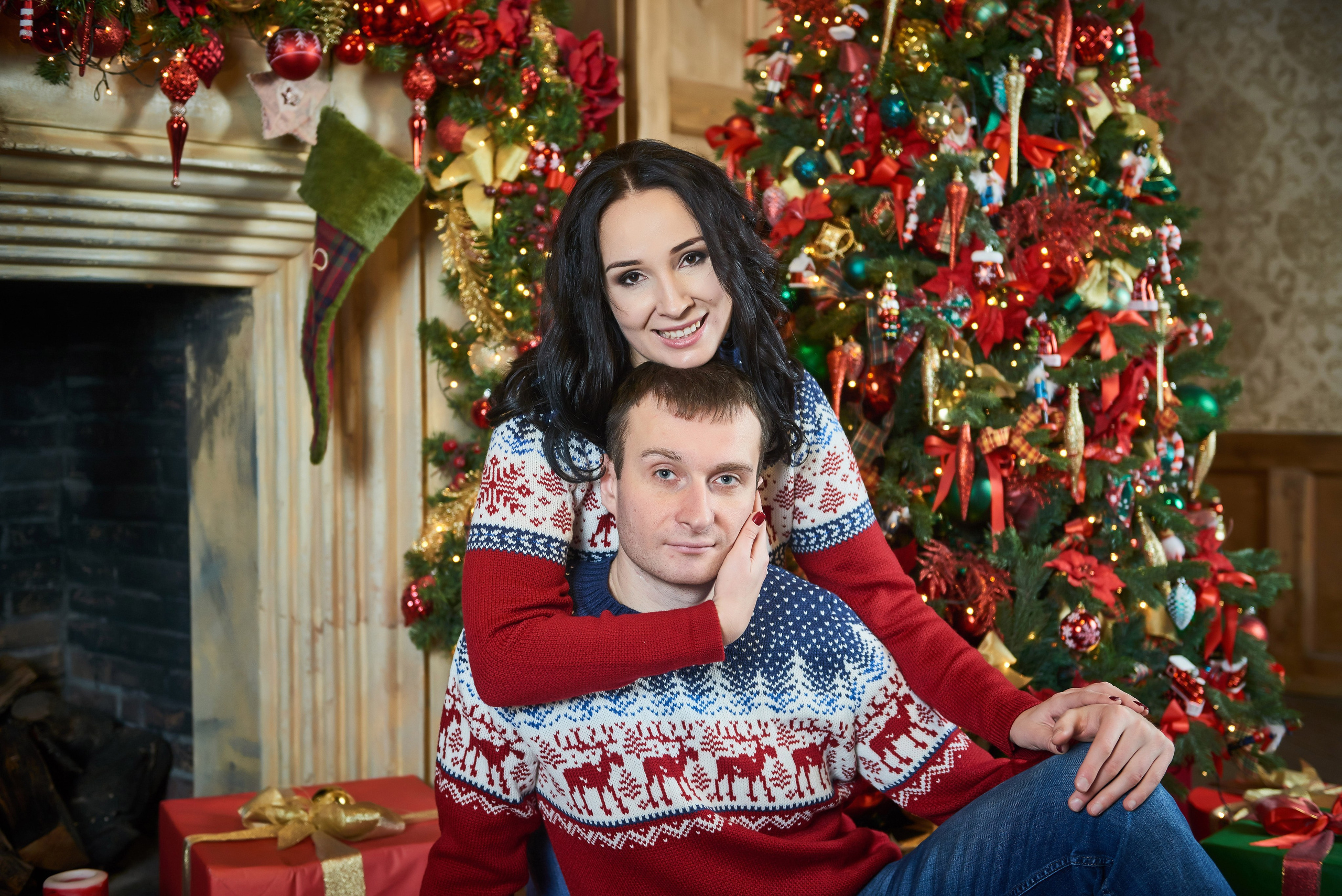 Новогодняя фотосессия в ART-PLACE FAKTURA. Портретный, семейный и свадебный фотограф в Санкт-Петербурге и в Пушкине Ширяев Денис