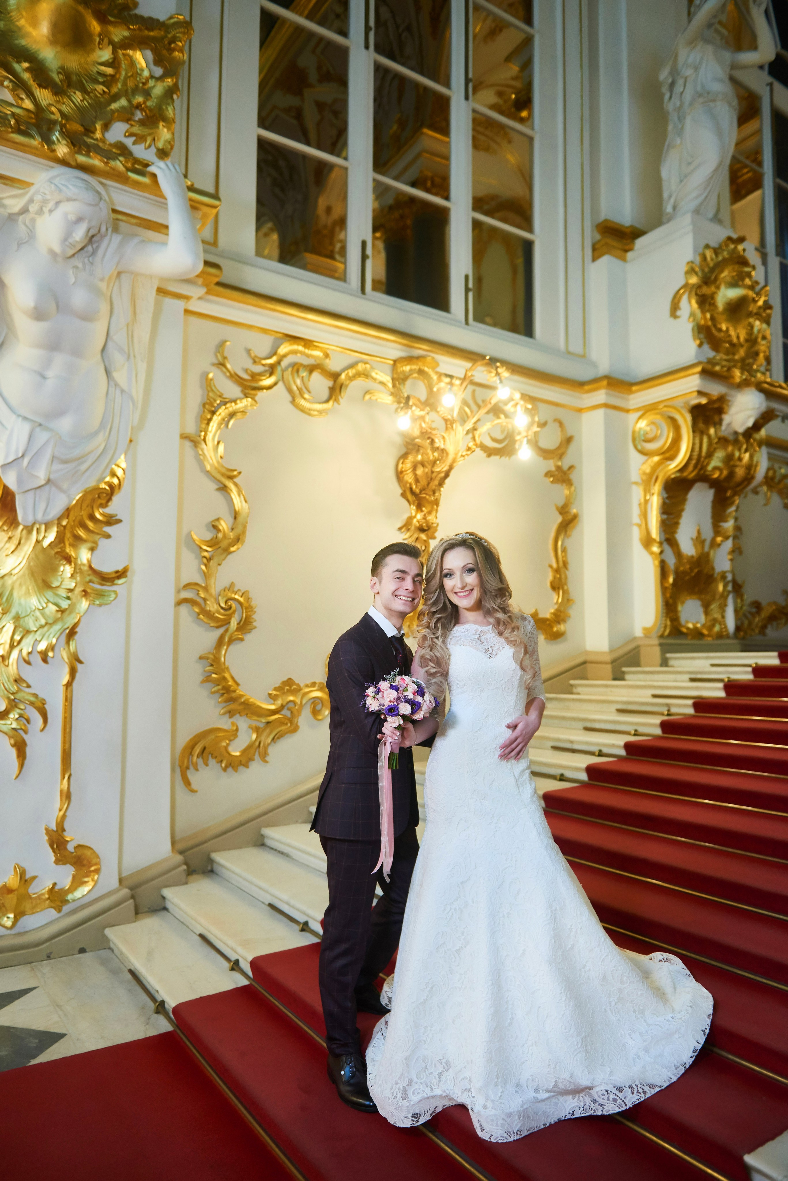 Илона и Андрей (фотосессия в ночном Эрмитаже). Портретный, семейный и свадебный фотограф в Санкт-Петербурге и в Пушкине Ширяев Денис