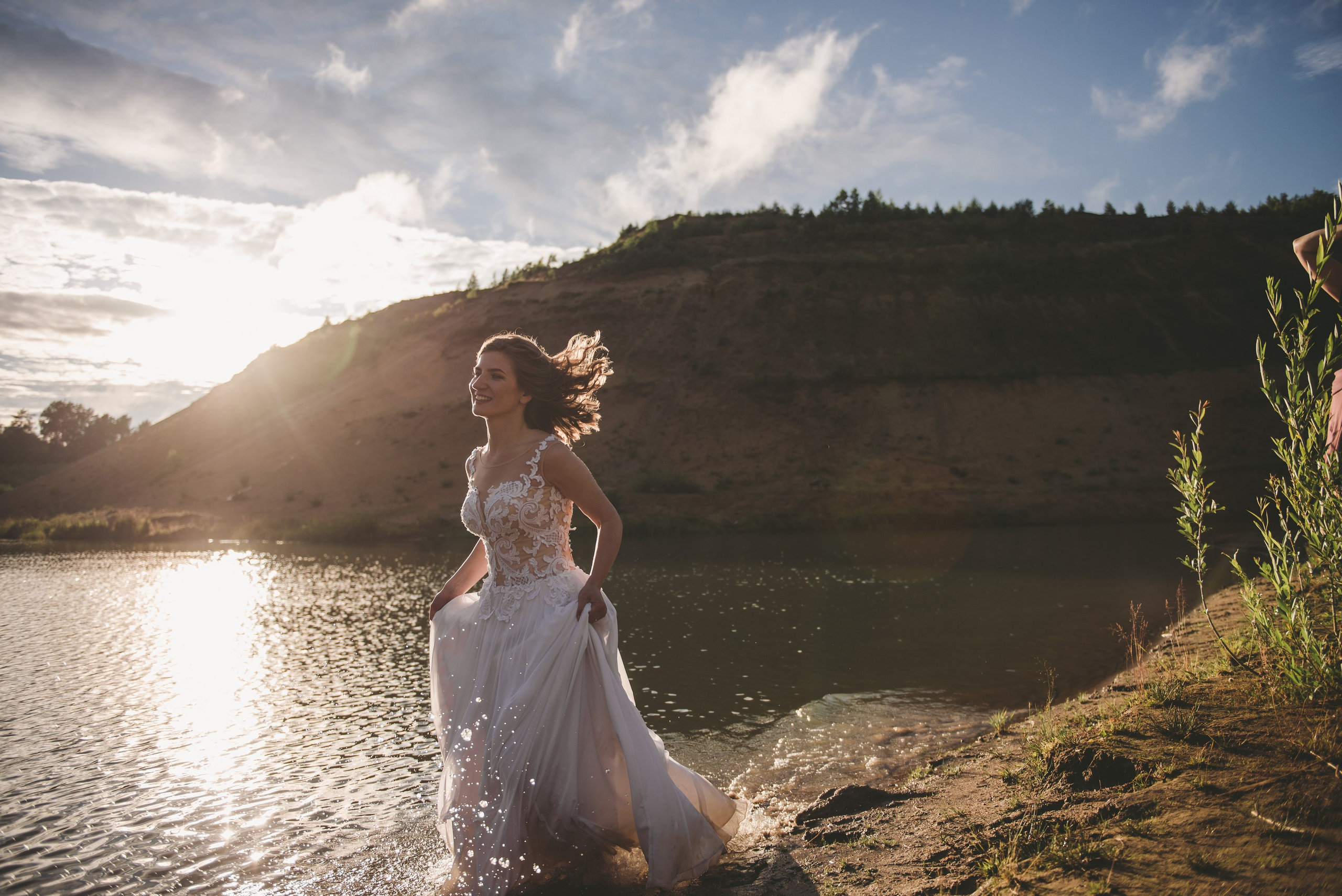 Выездная регистрация на песчаном карьере. Свадебный и семейный фотограф София Невская