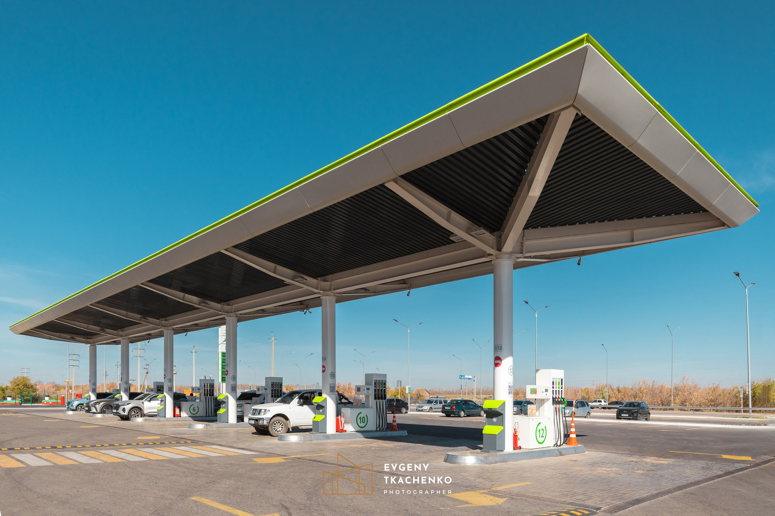 АЗС Compass. Архитектурный и интерьерный фотограф в Казахстане