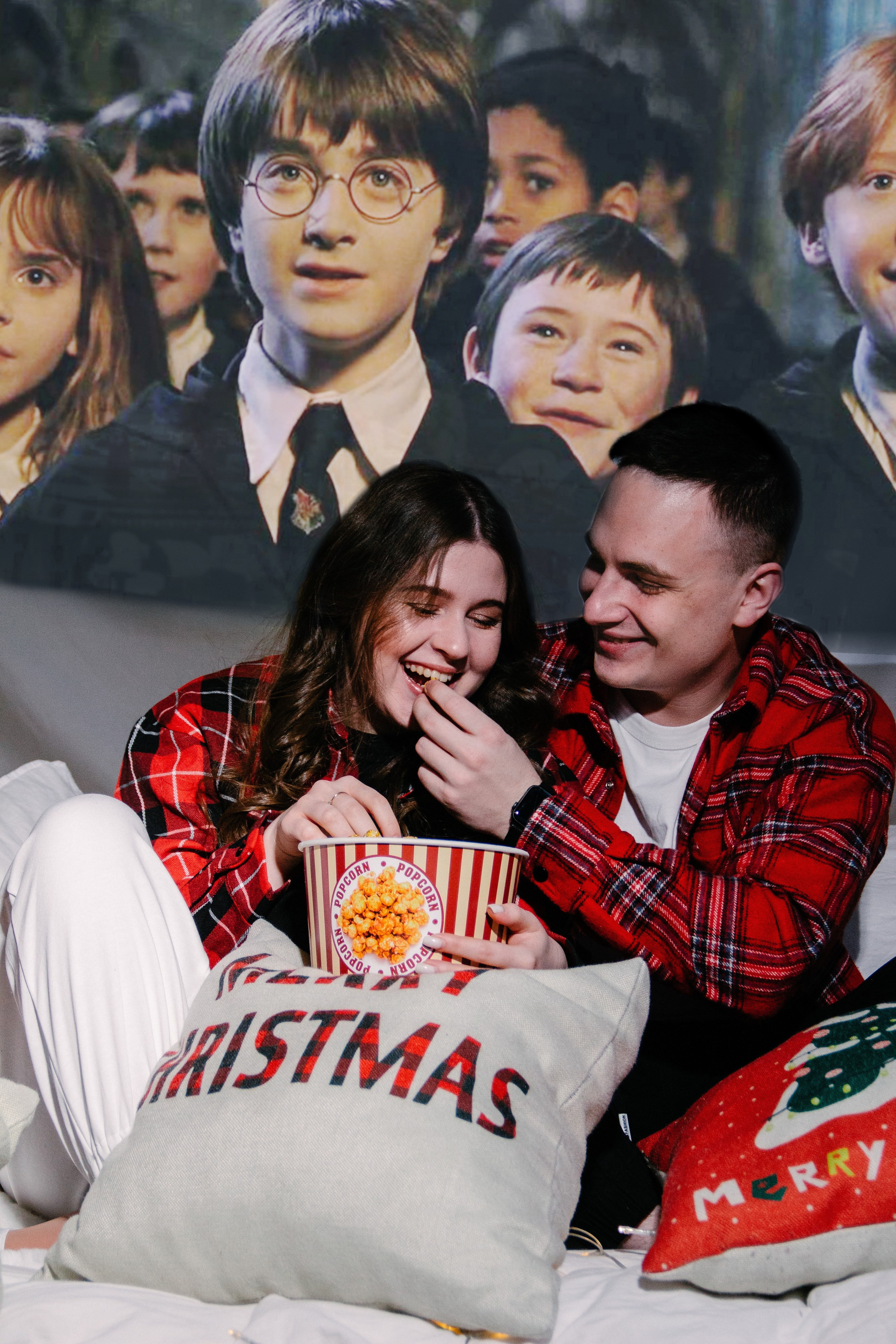 Новогодний кинотеатр. Фотограф Москва — личные фотосессии, лавстори в студии
