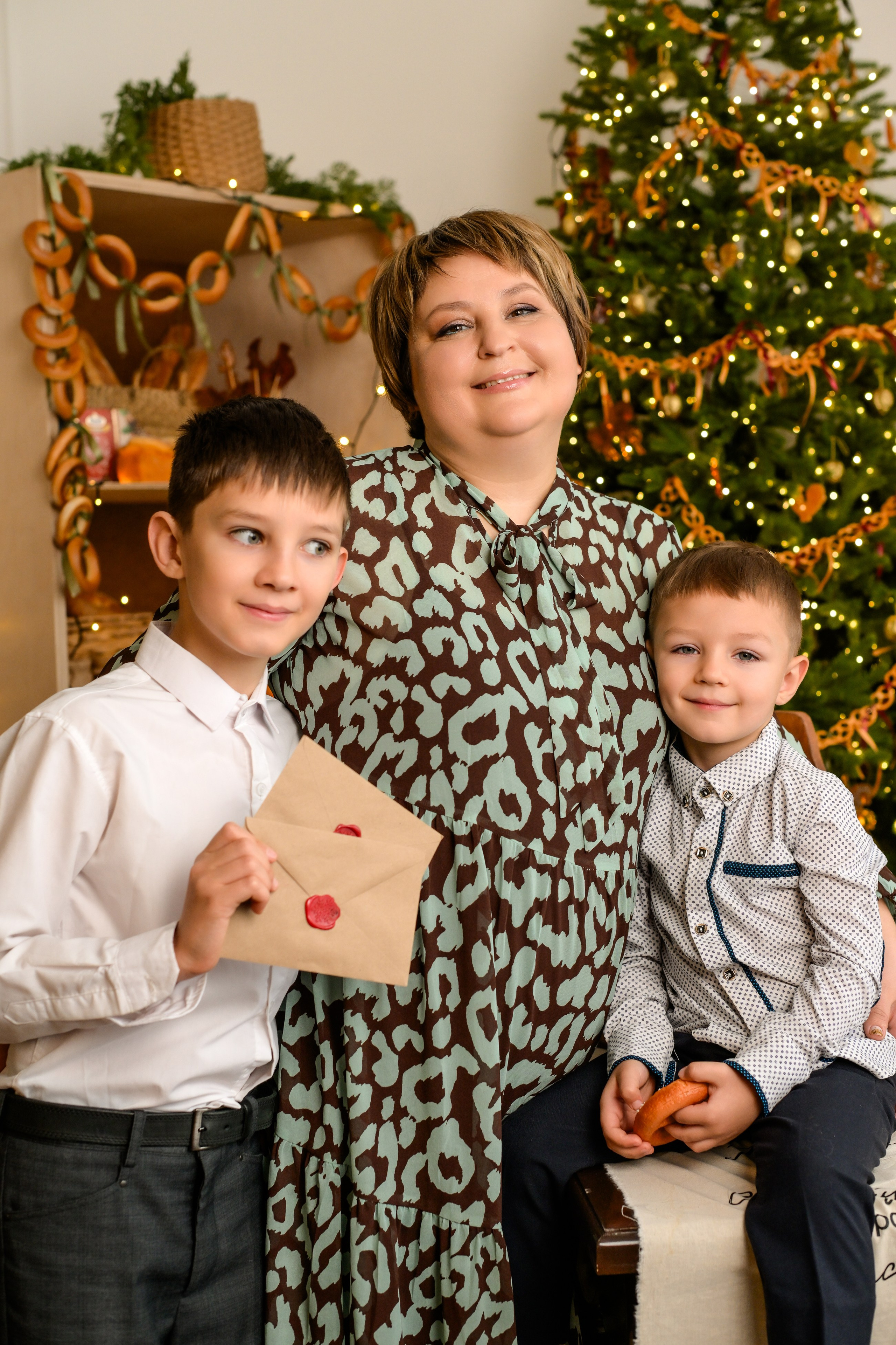 Семья Ольги новогодняя съемка