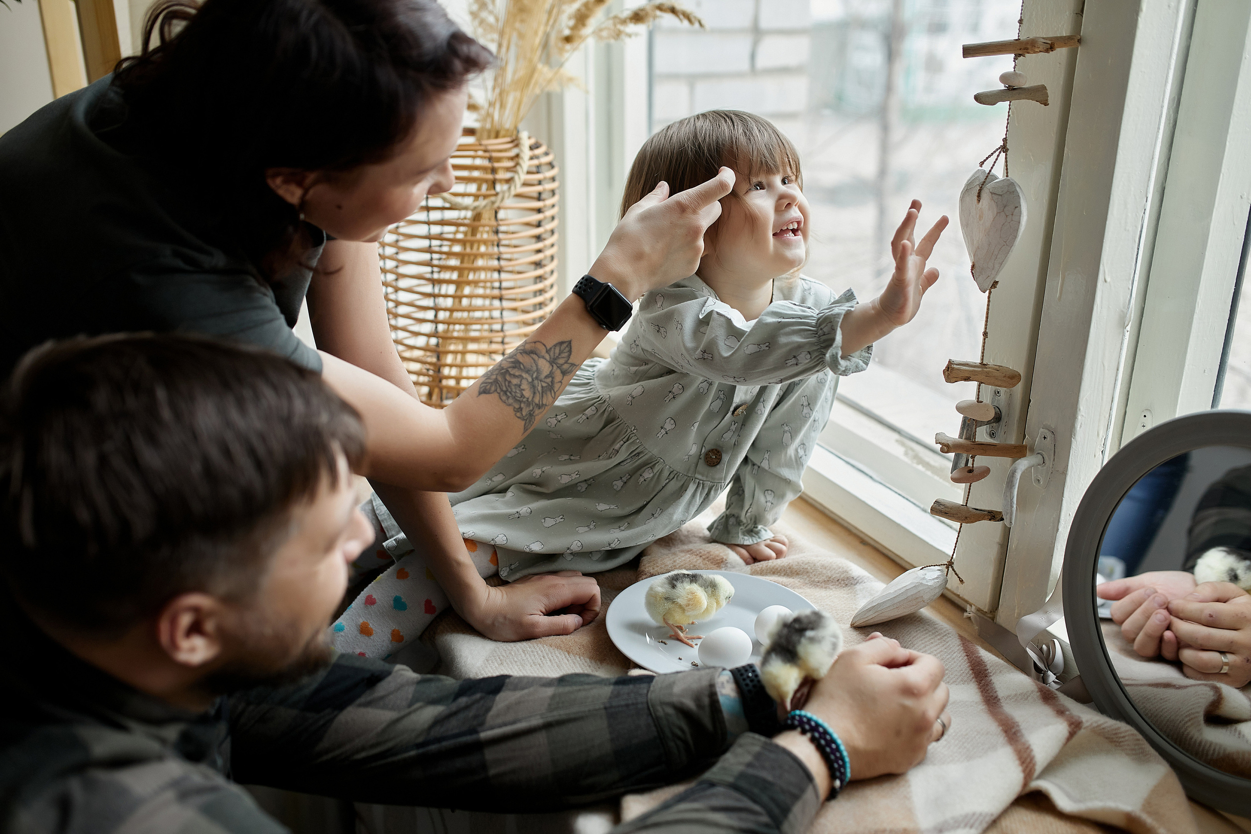 Эля, Саша, Василиса и цыплята. Свадебный и семейный фотограф в Иркутске Яна Лиа