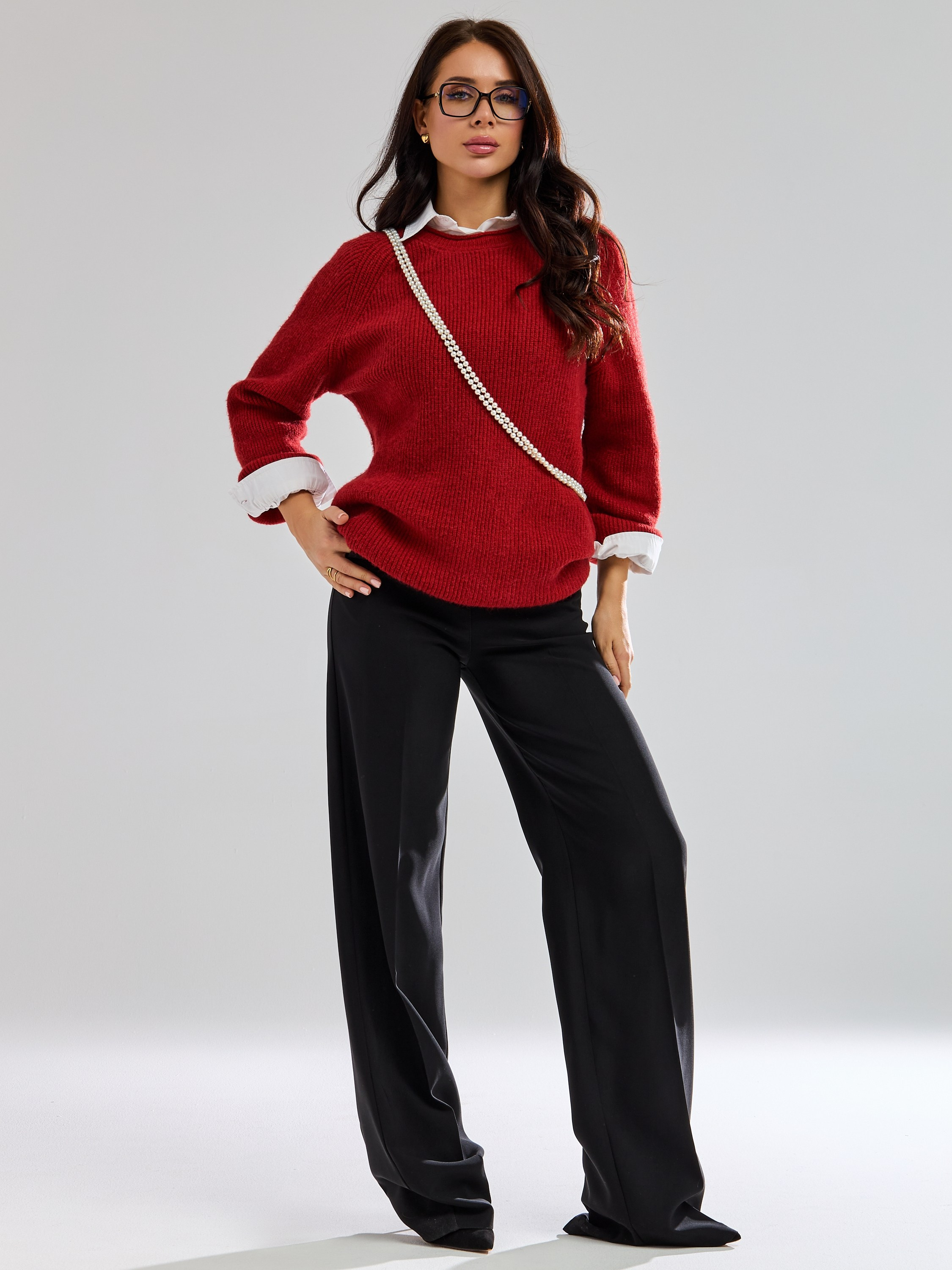 Брюки широкие из трикотажа. Главная