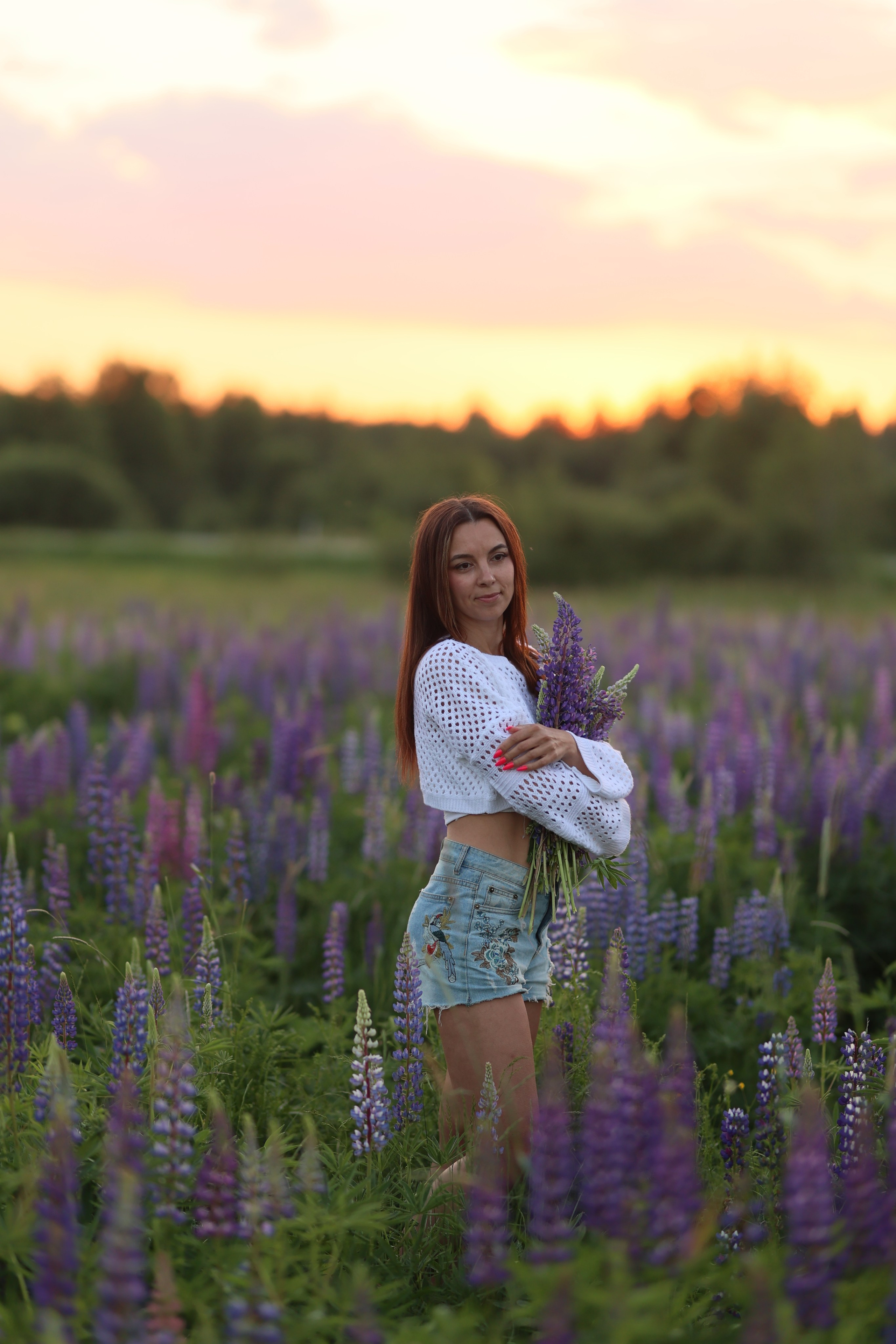 Фотосессия с люпинами. Семейный и свадебный фотограф в Санкт-Петербурге Татьяна Швыкова