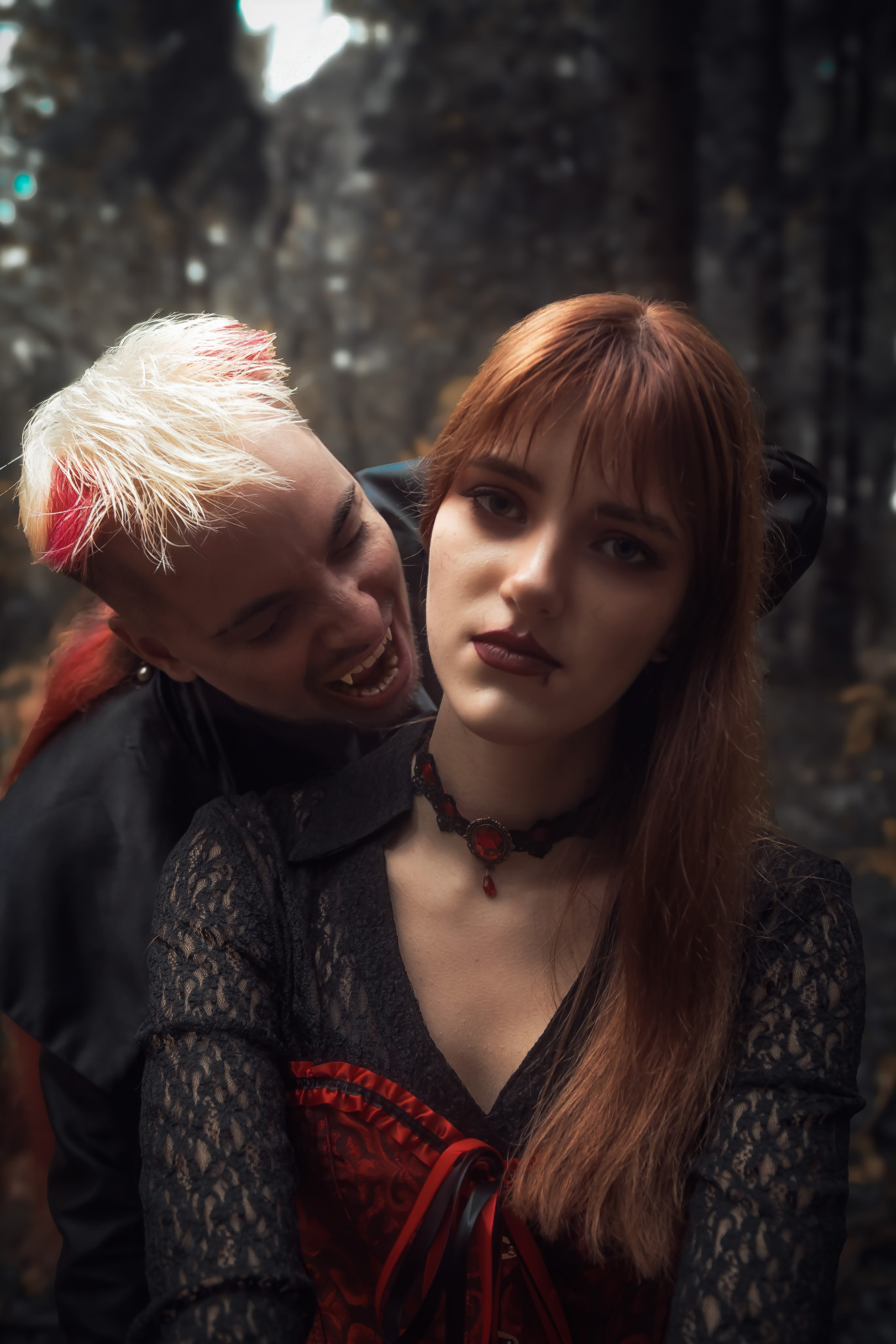 Фотосессия Вампиры в лесу