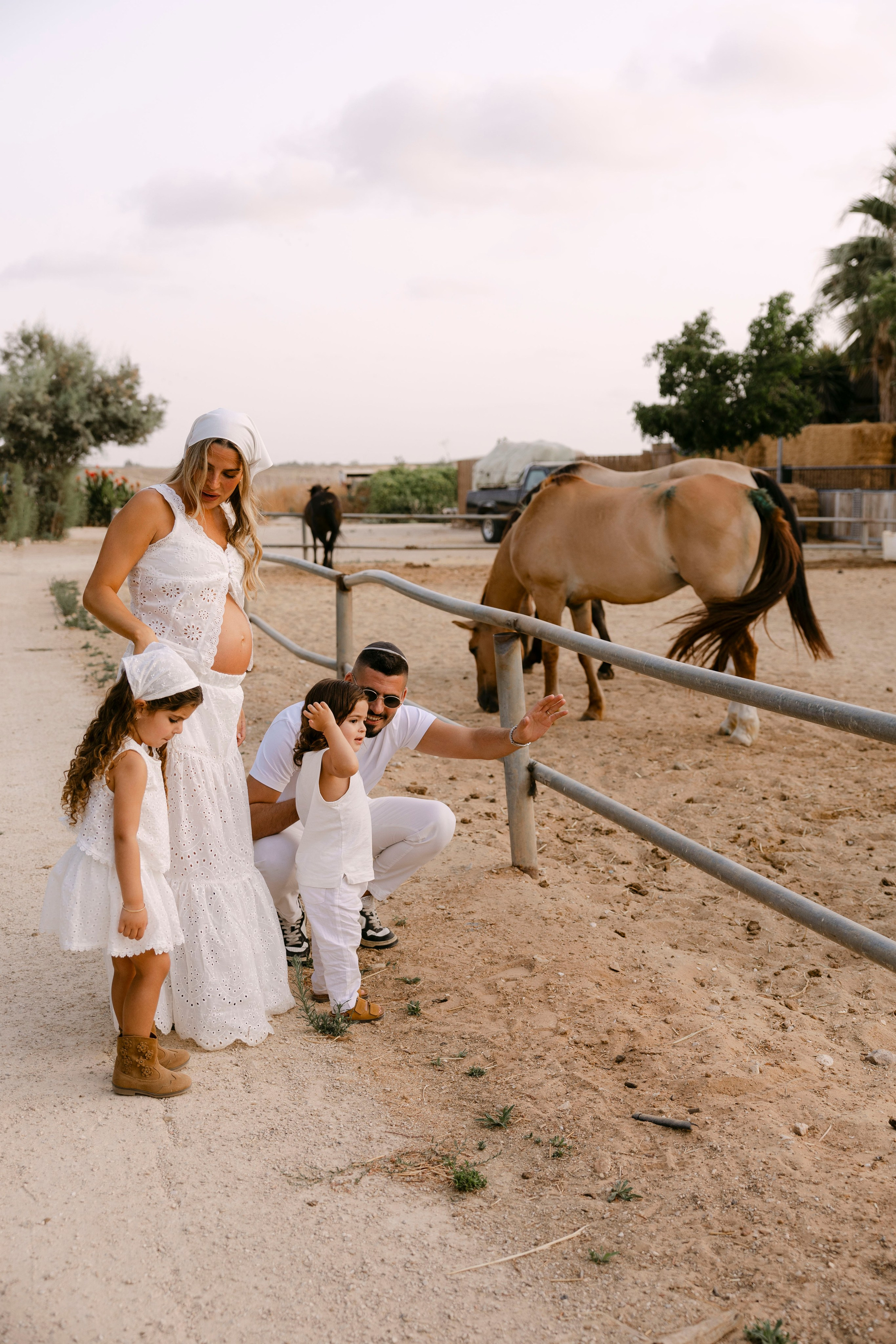 Pregnancy photoshoot at the horse farm. Главная