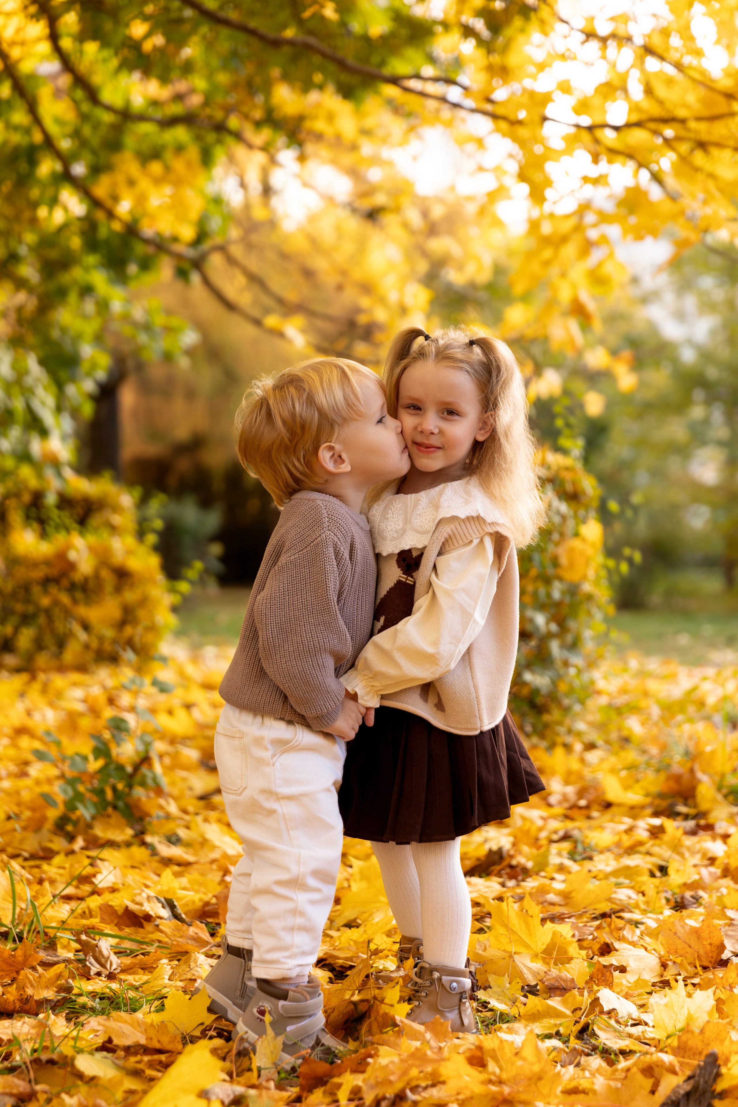 Осенняя фотосессия дети. Свадебный и семейный фотограф Москва и Московская область