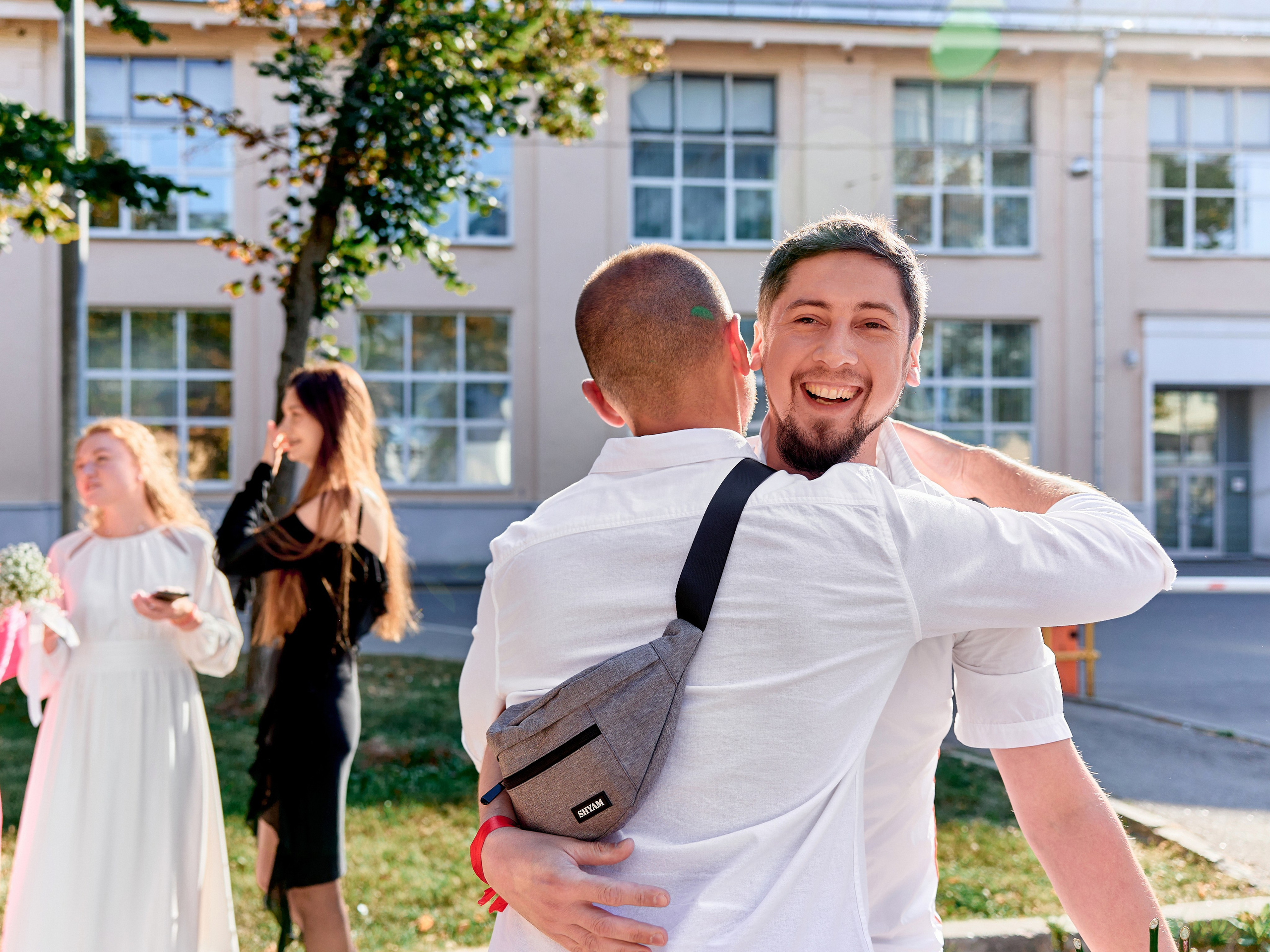 Свадебная прогулка в парке Горького в Москве