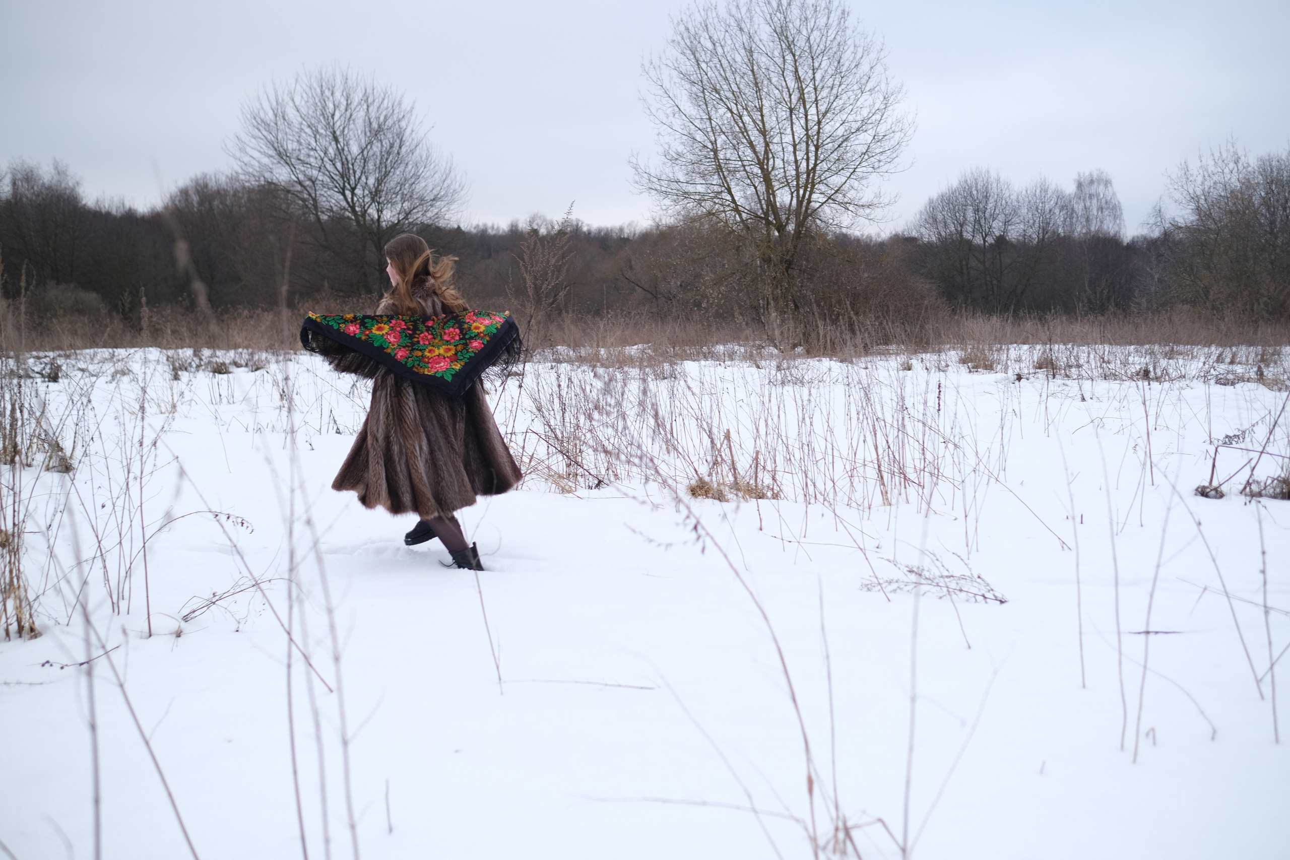 Мария в шубе. Креативный фотограф в Москве Арапова Виталия