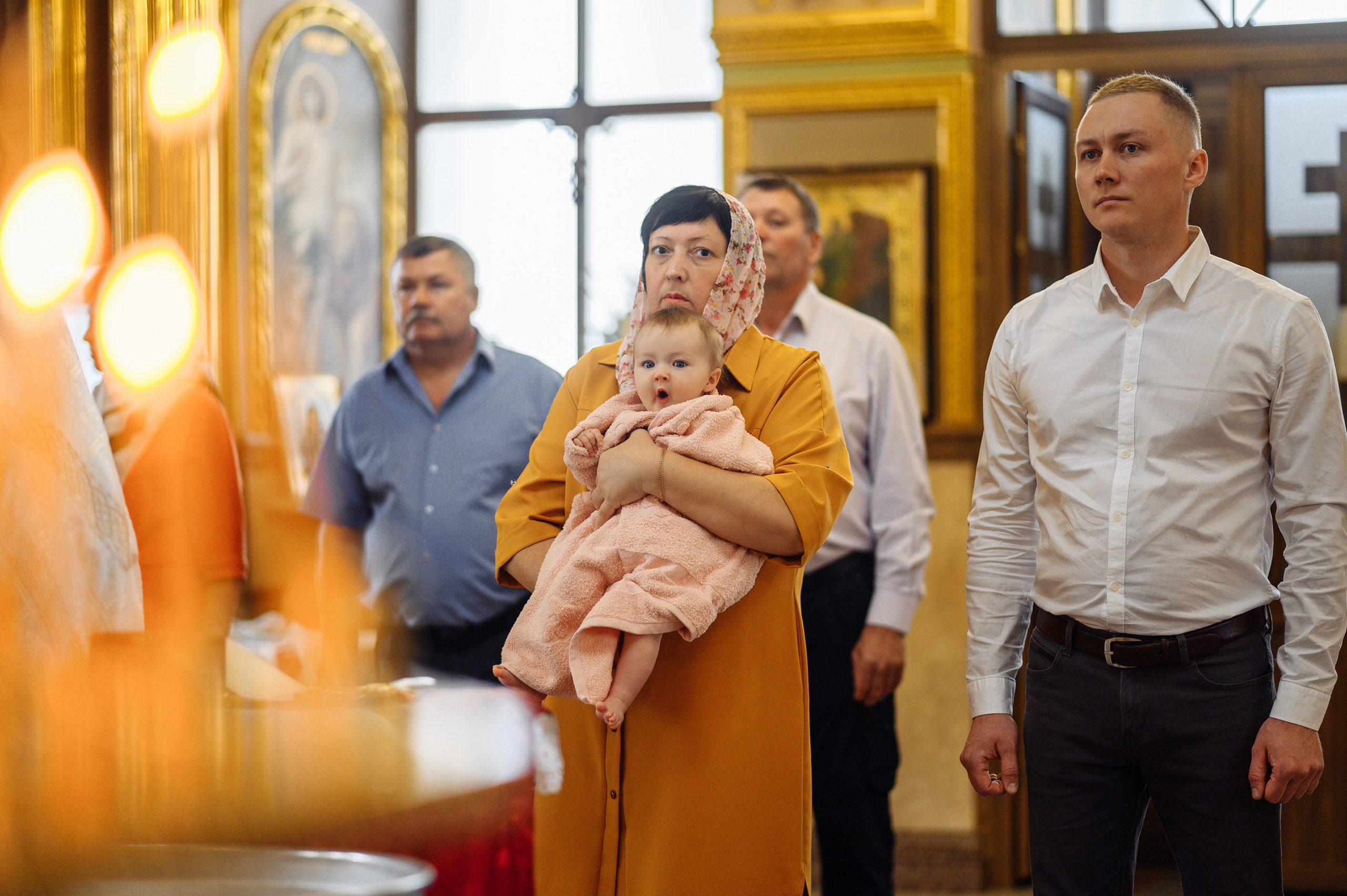 Крещение Насти. Церковь иконы Божией Матери. Большая Валяевка. Свадебный и семейный Фотограф в Пензе Татьяна Лапоногова