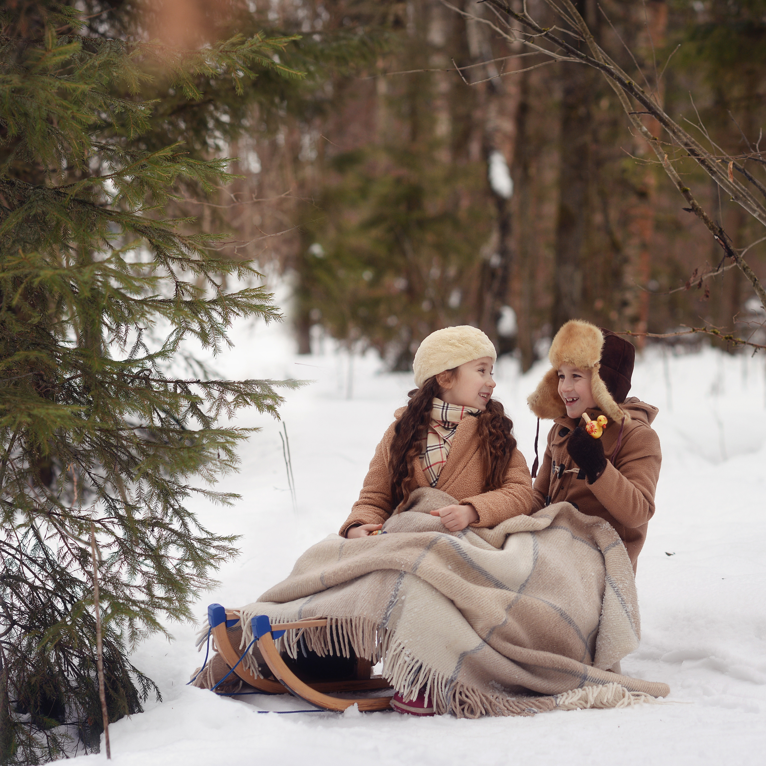 Зима в стиле ретро. Фотограф Альбина Вакунова
