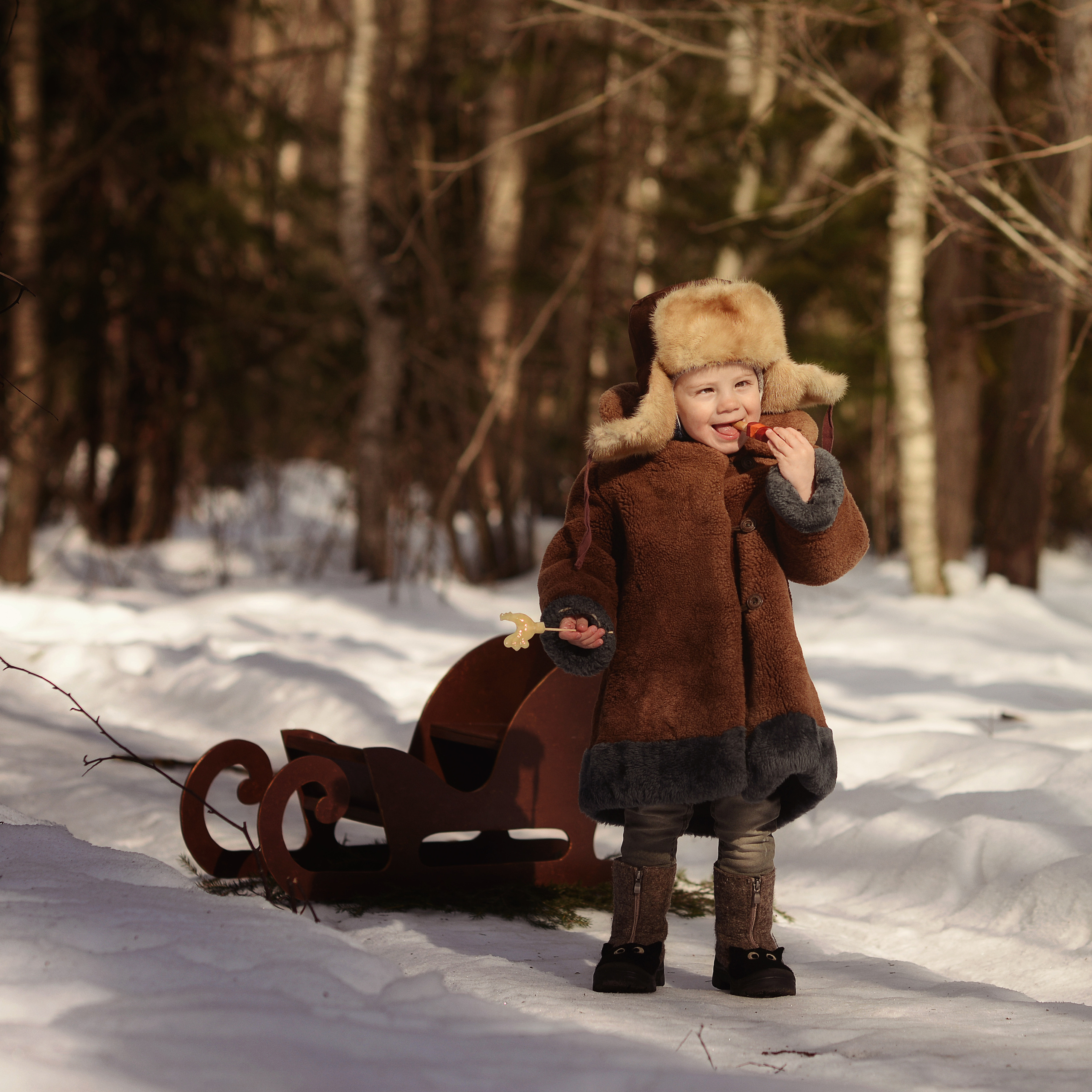 Зима в стиле ретро. Фотограф Альбина Вакунова