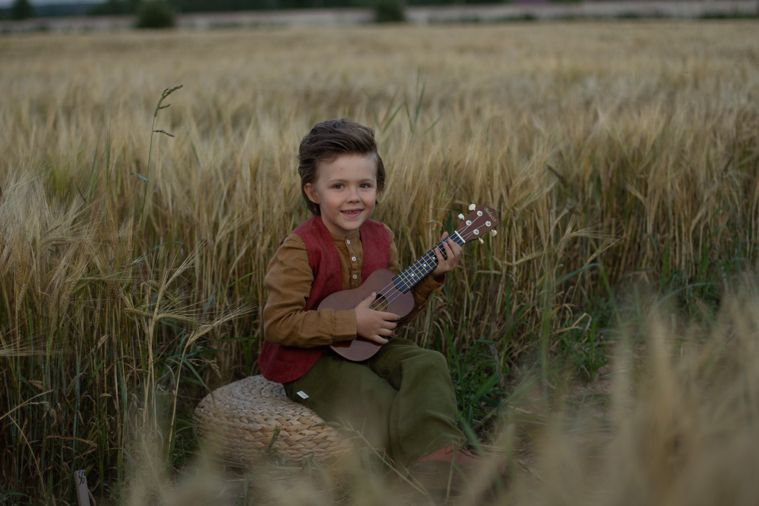 Фотосессия в пшеничном поле. Детский и семейный фотограф в Москве Левандовская Анастасия