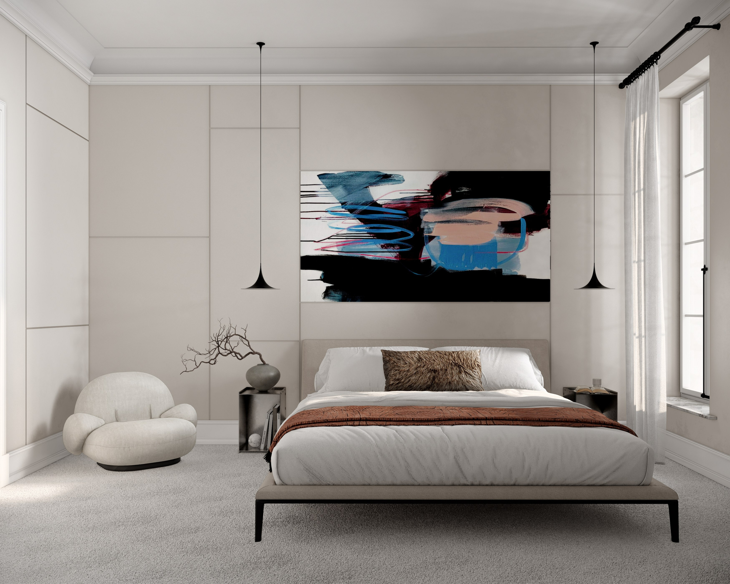 Квартира для деятелей искусств в Санкт-Петербурге, 2023 год, 98 м.кв. BYPRITCHINA | студия дизайна интерьера г. Москва