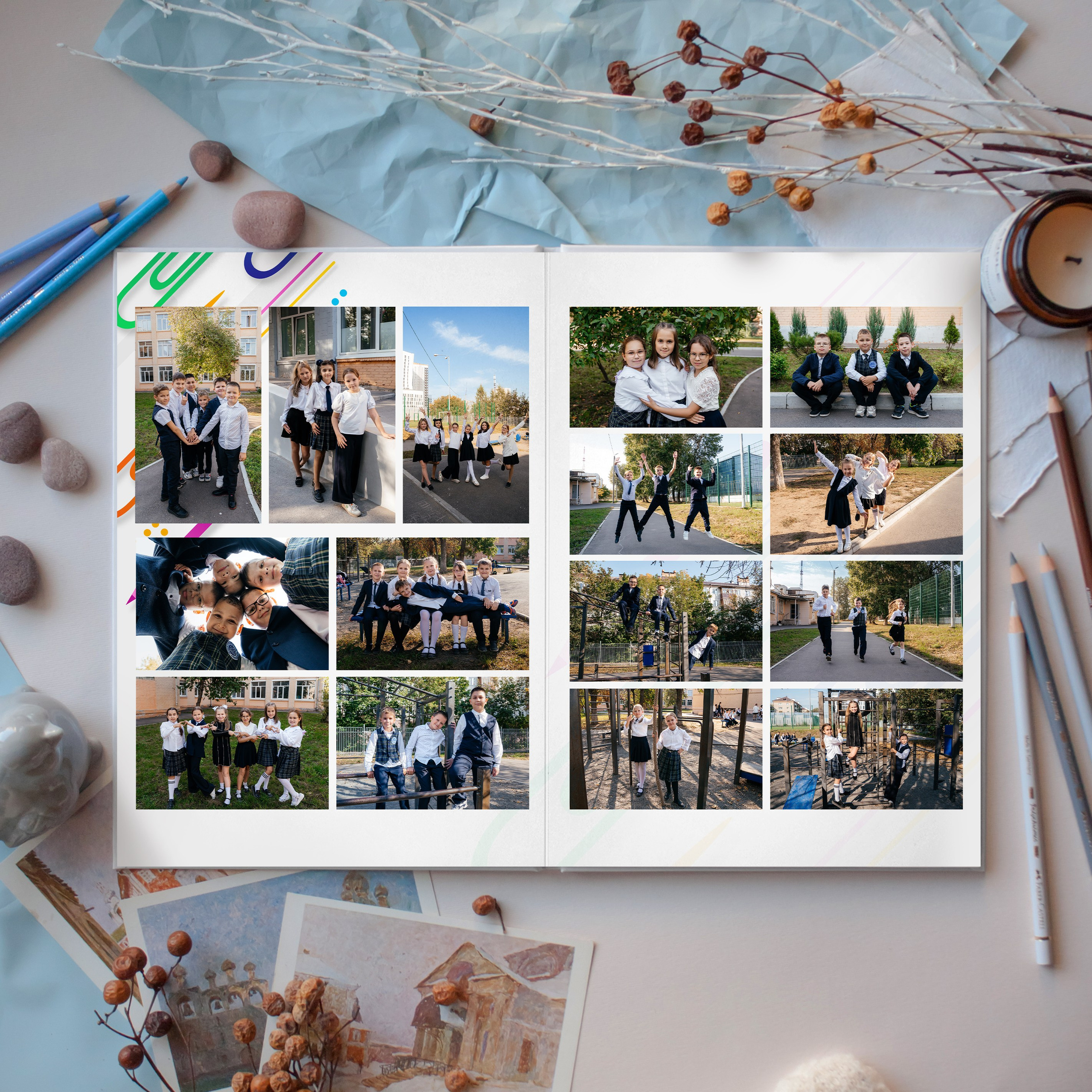 Альбомы для начальной школы. Выпускные фотоальбомы в Казани