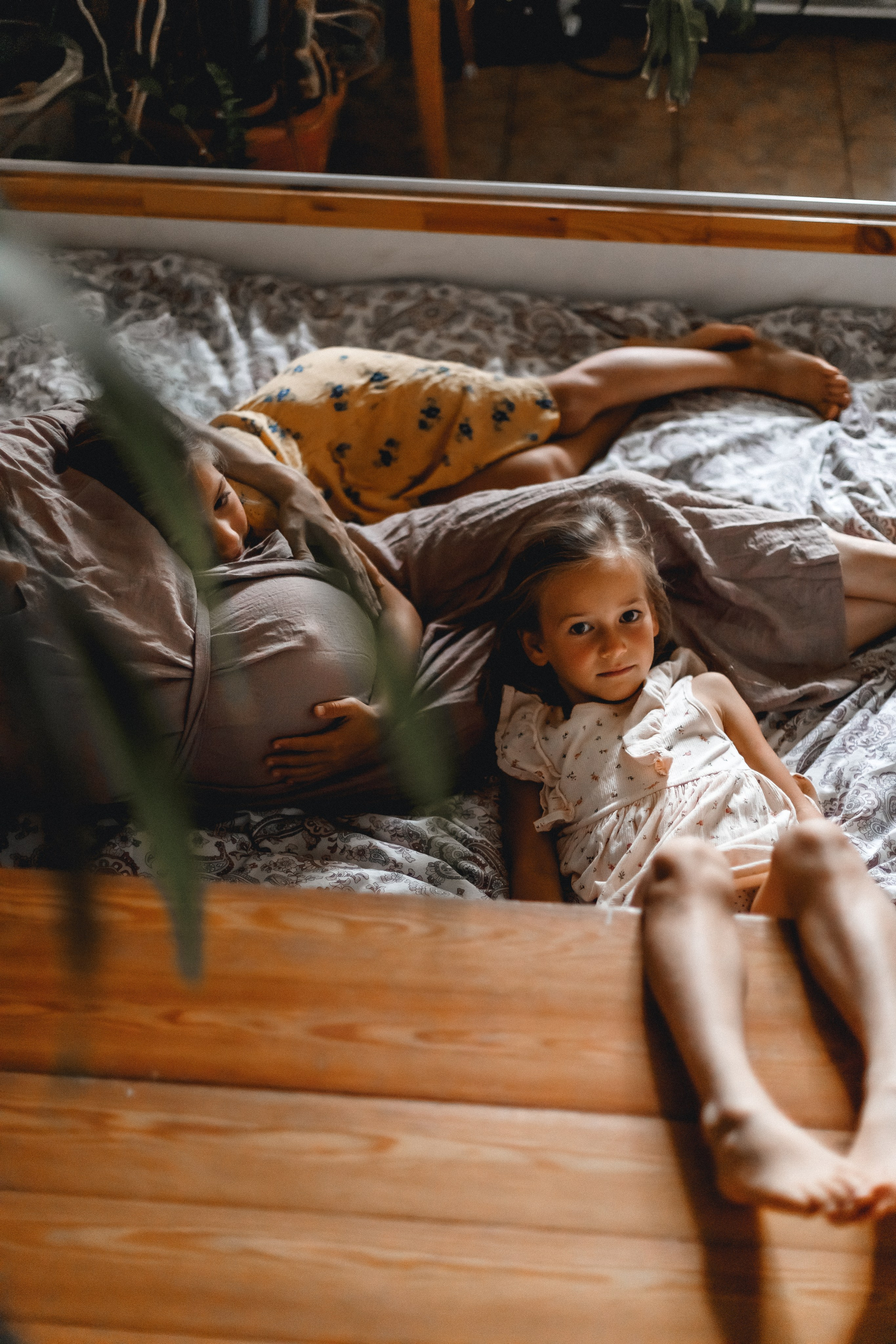 Настя и дочери. Домашняя съёмка. Фотограф в Москве Базанова Дарья