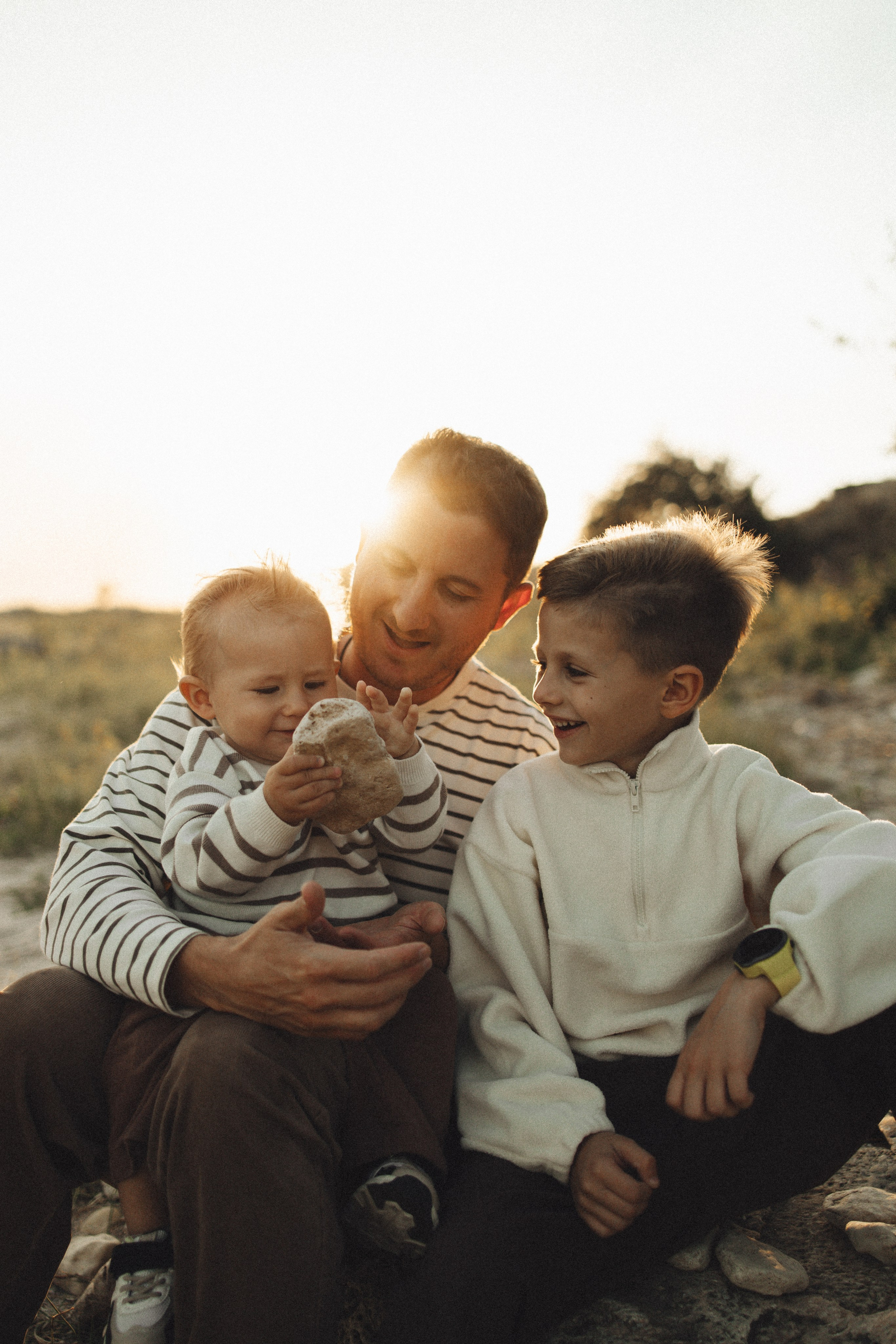 Семейная история, закат в Мержаново. Семейный и детский фотограф, таганрог, ростов-на-дону