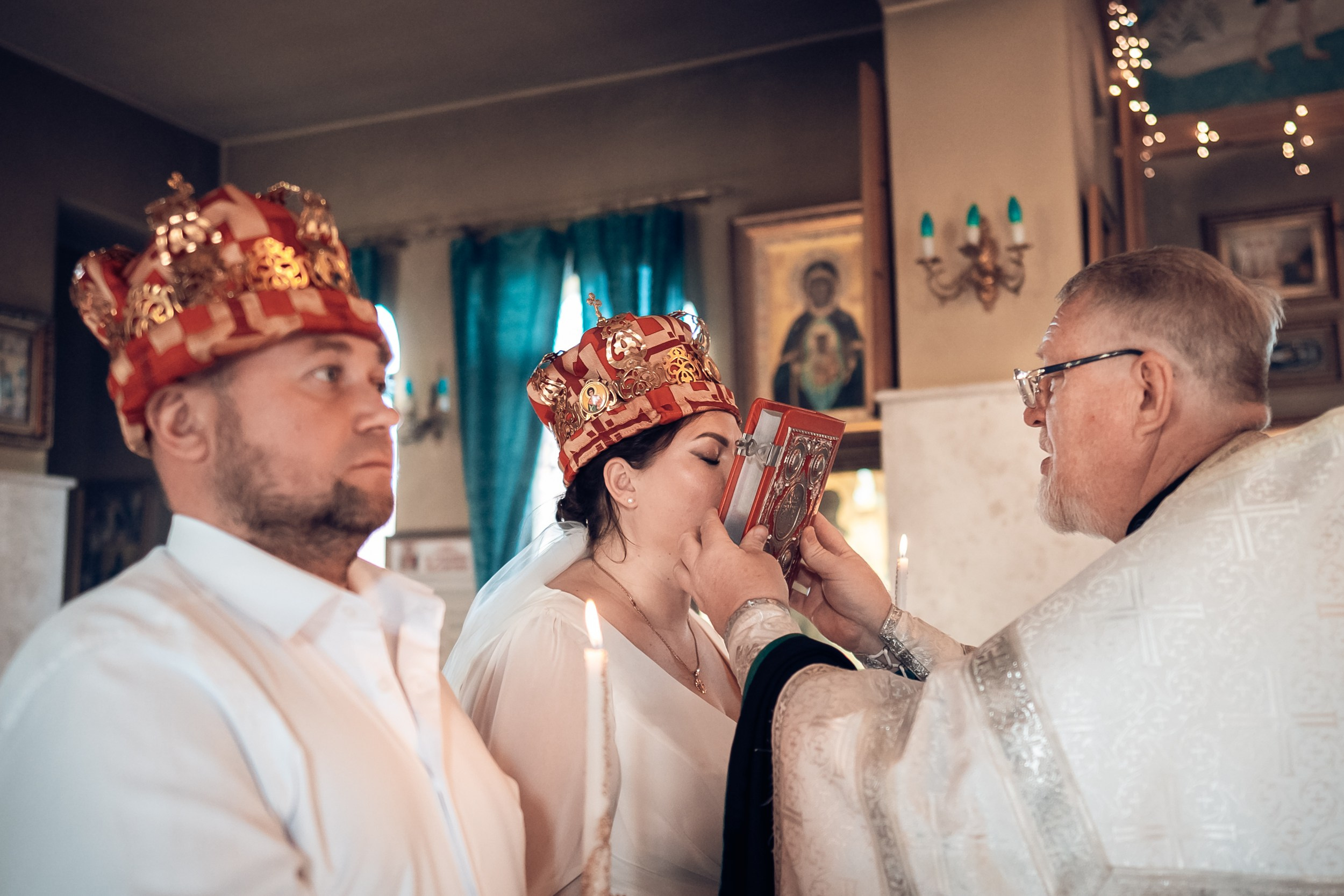 Венчание в храме Прп. Сергия Радонежского с. Орлиное. Церковный фотограф Севастополь
