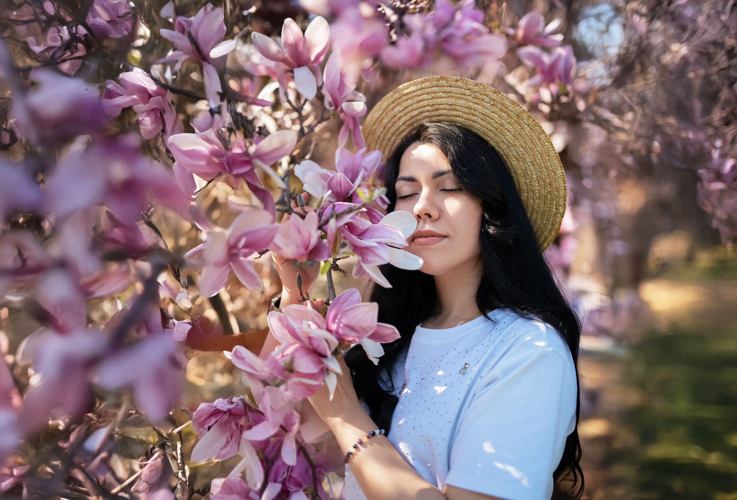 Съемки в магнолии. Детский и семейный фотограф Москва Рязань