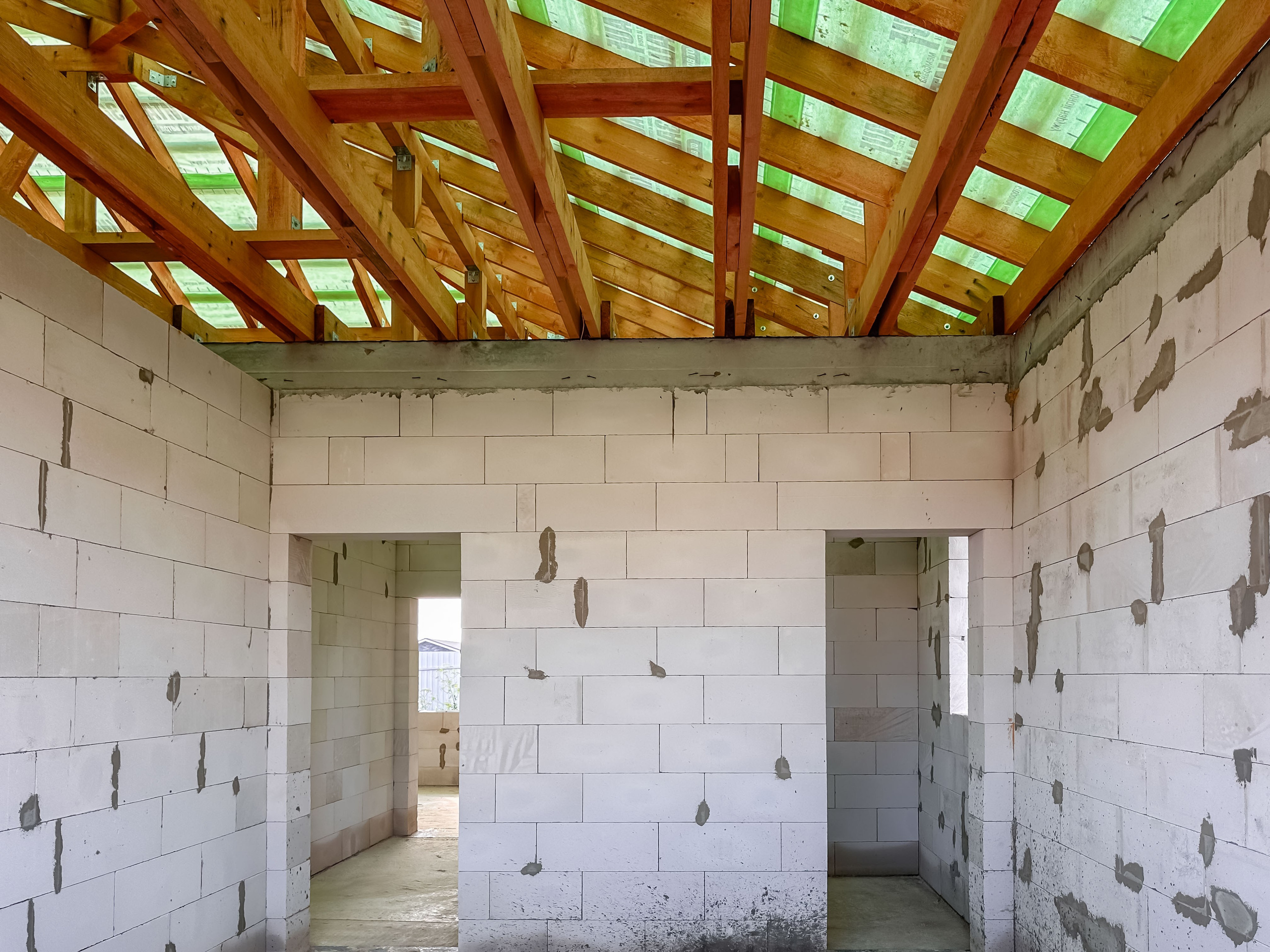 Стены готовы к штукатурке и внутренней