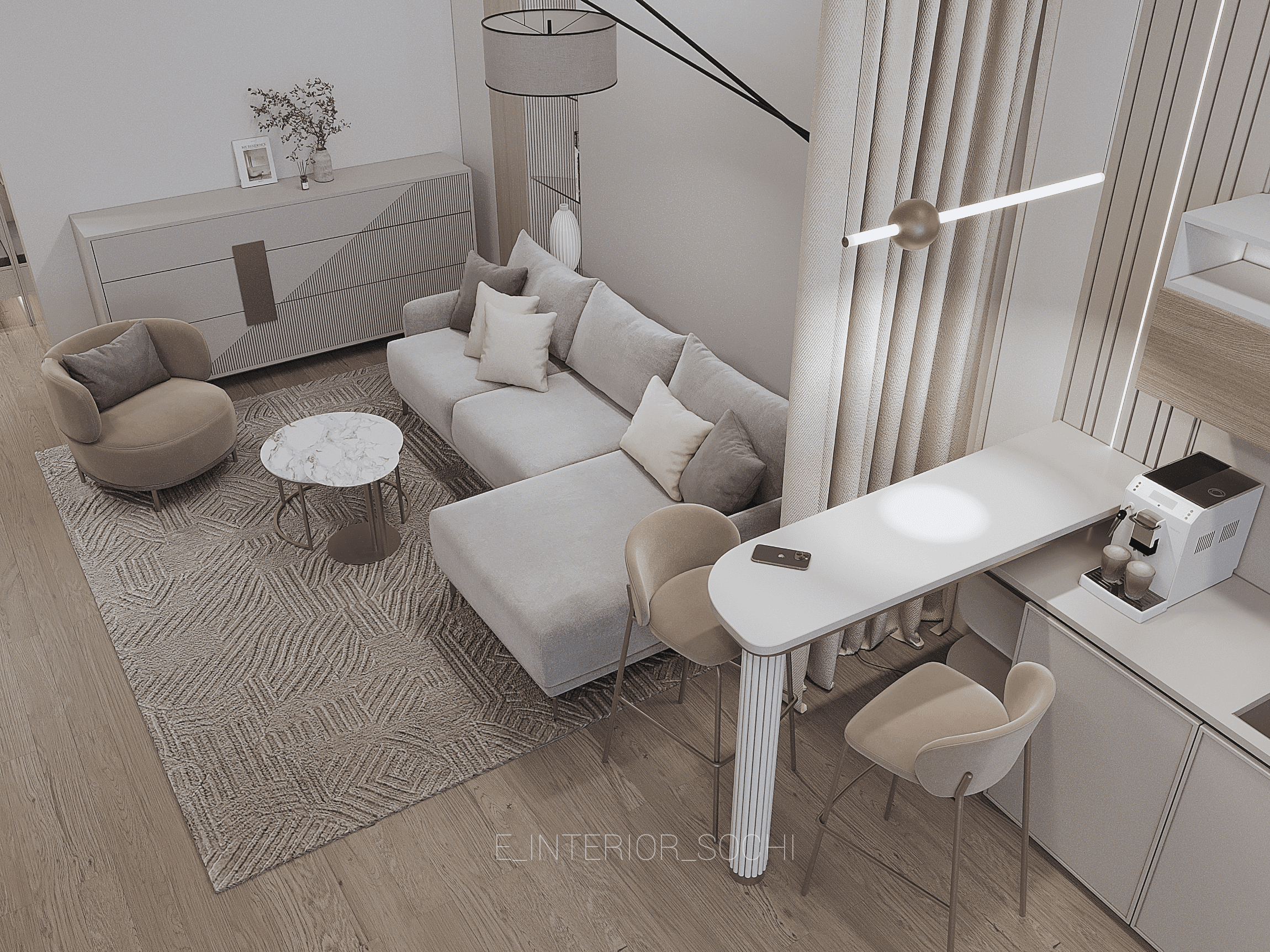 PINA_COLADA. Дизайн интерьера Евгения Тисленко