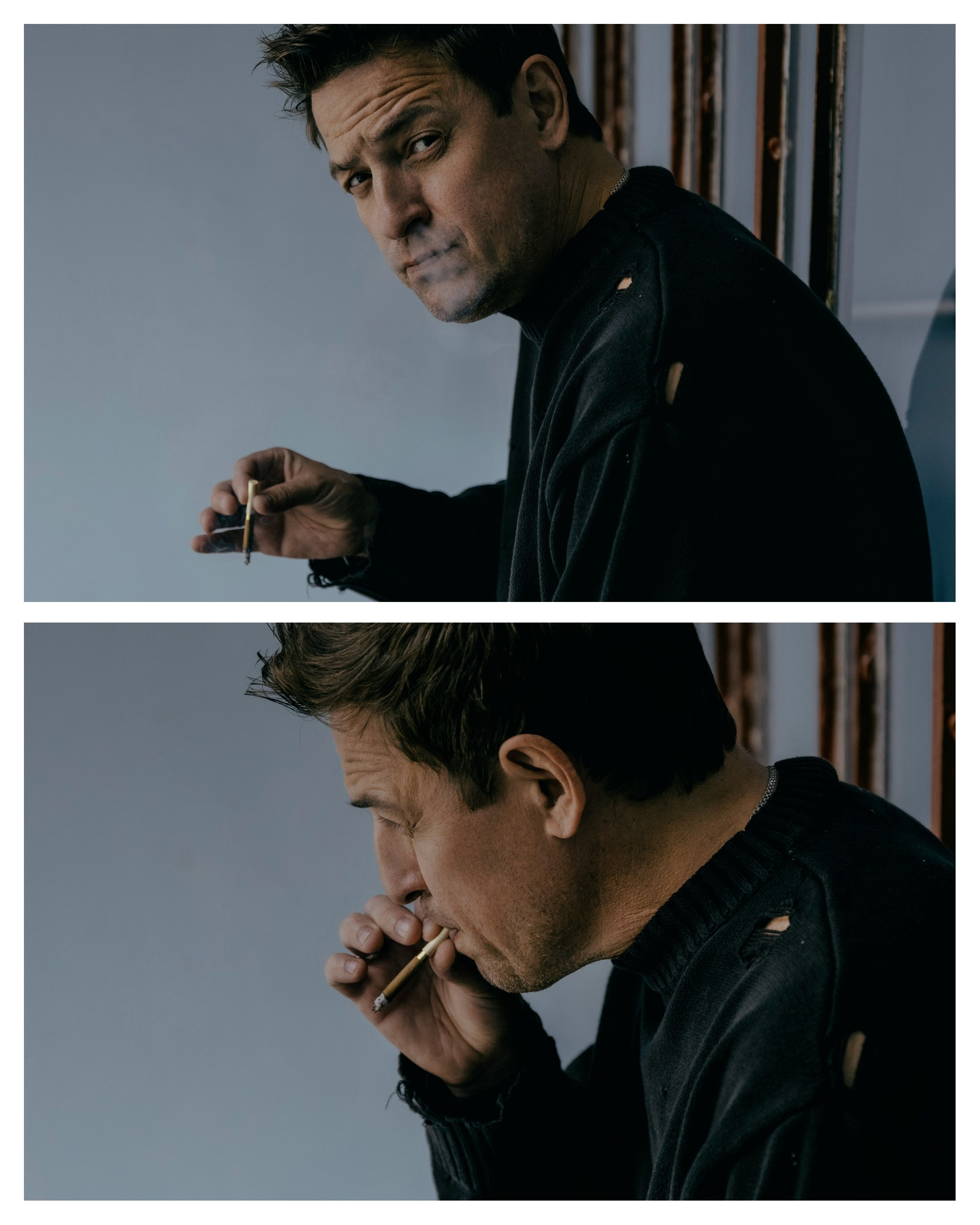 фото курящего мужчины, фотосессия курящего мужчины