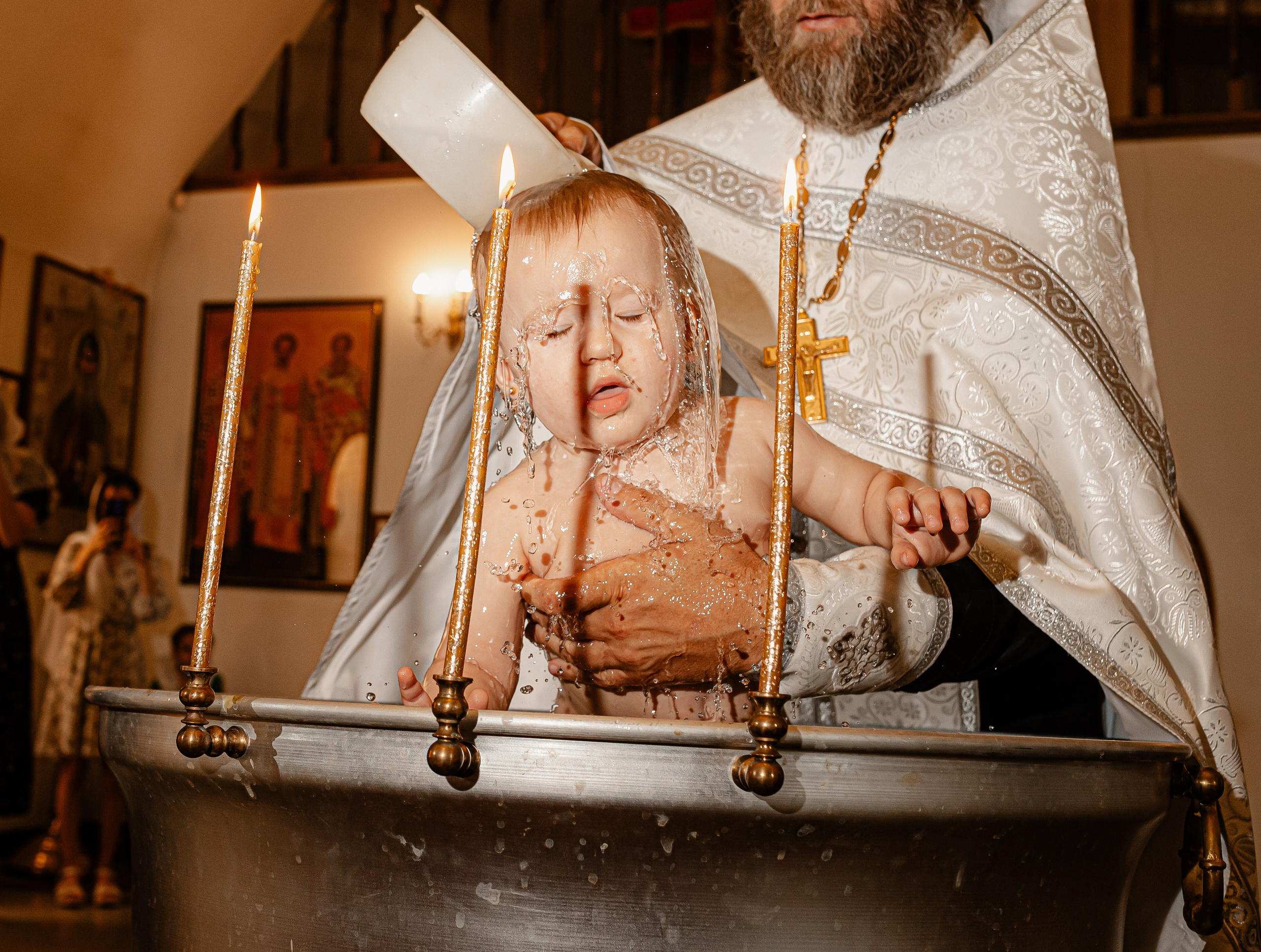 Крещение. Посёлок М. Горький. Свято — Пантелеимоновский храм. Свадебный фотограф Кропоткин Краснодар