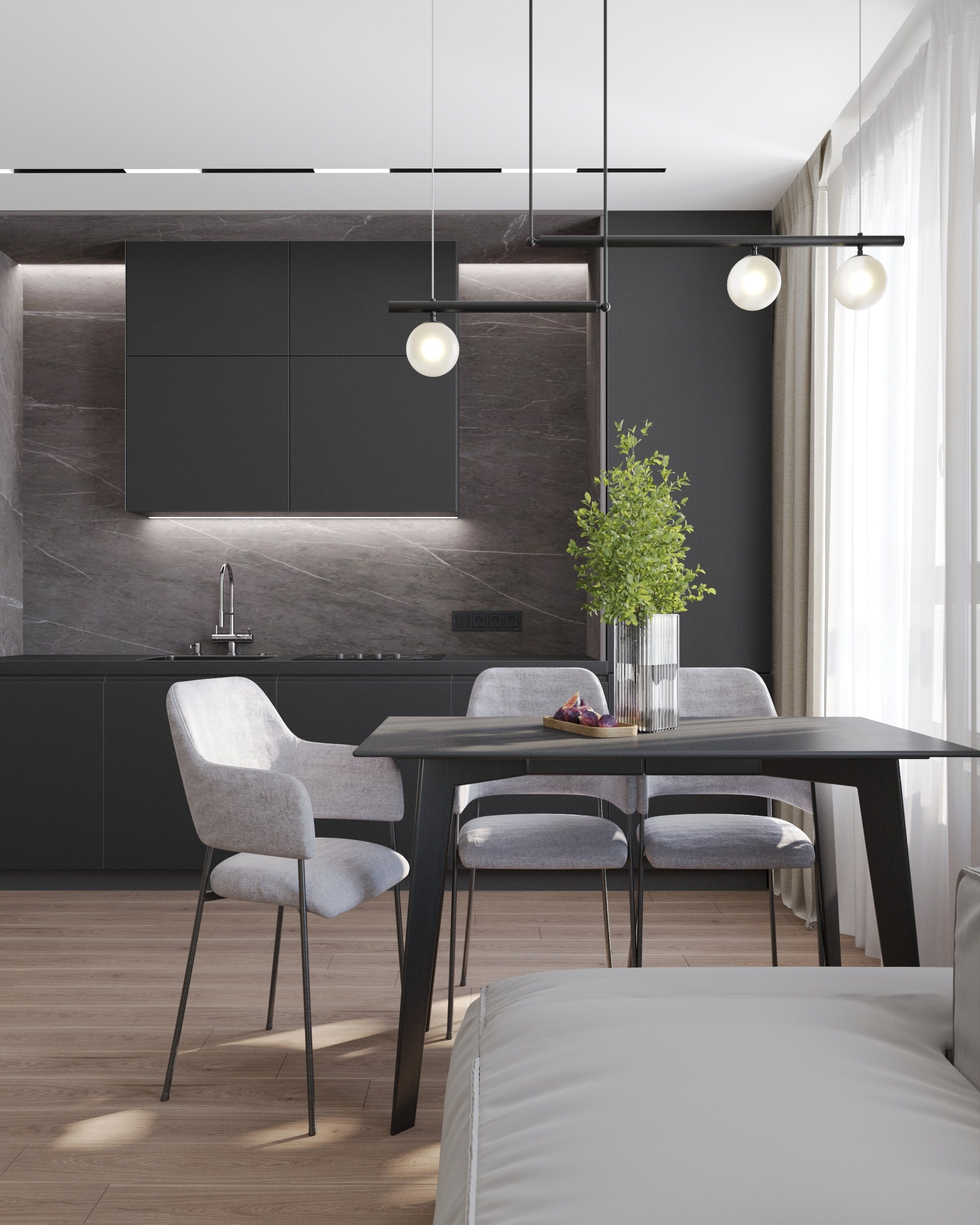 Дизайн-проект ЖК Любимово 2. Дизайн интерьеров, 3D визуализации