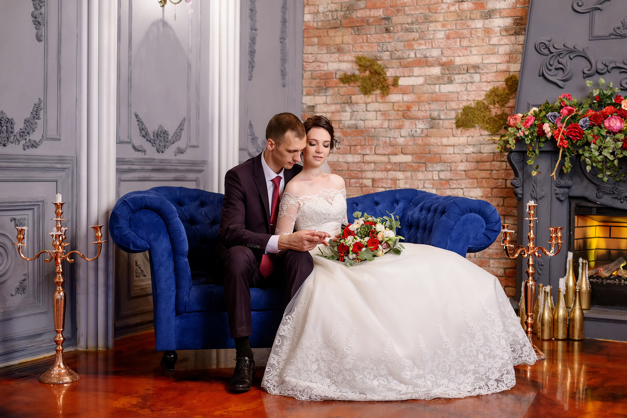 Свадебная фотосессия в фотостудии Leonastage