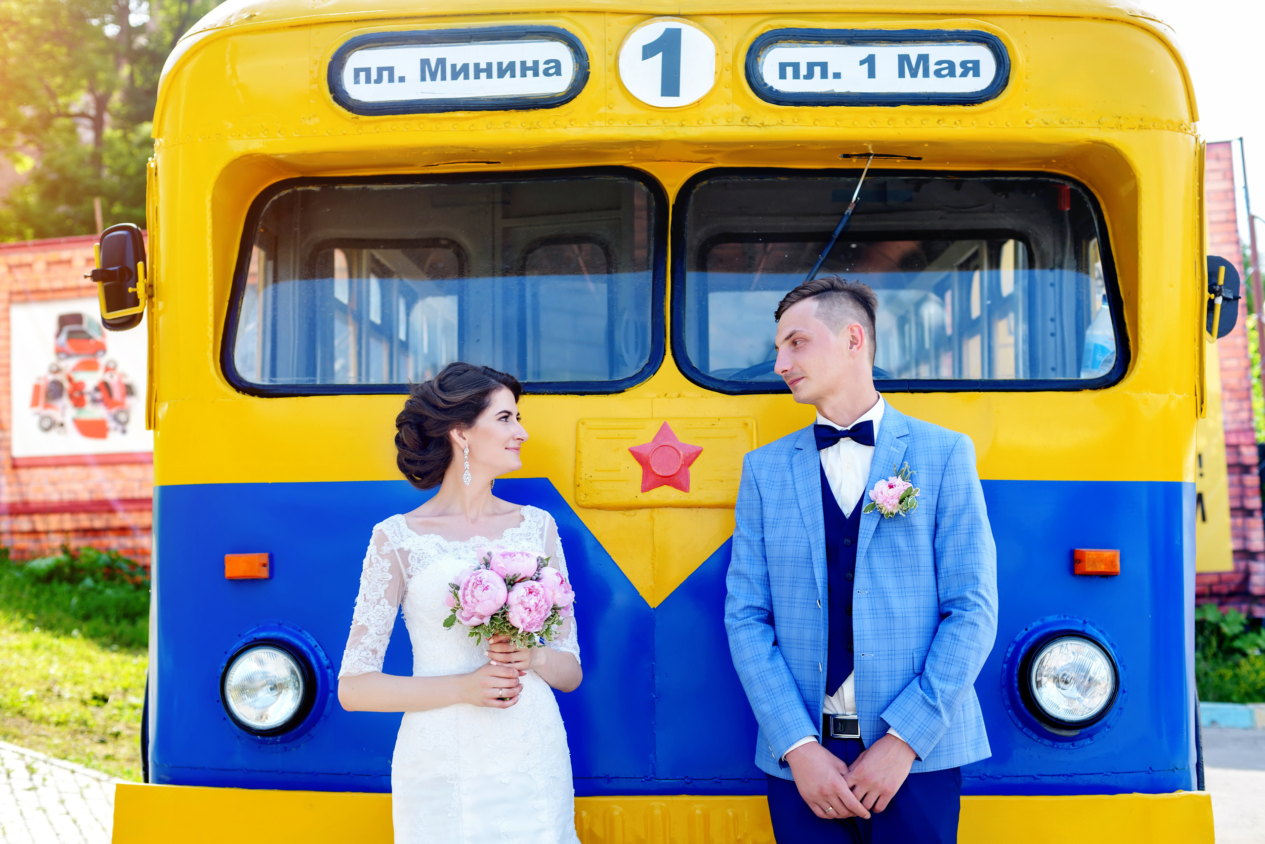 Свадебная фотосъемка на Нижневолжской набережной в Нижнем Новгороде