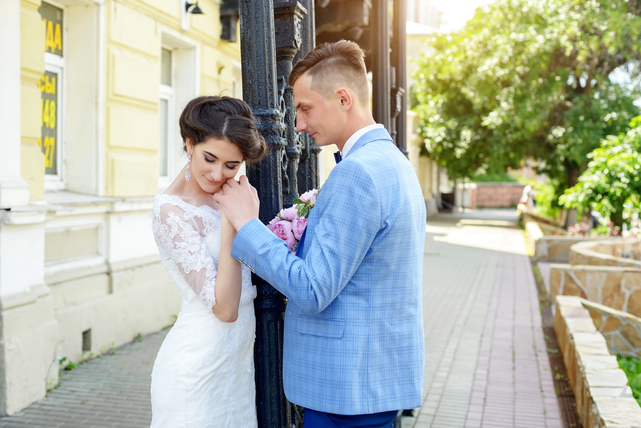 Свадебная фотосъемка на улице Рождественской в Нижнем Новгороде