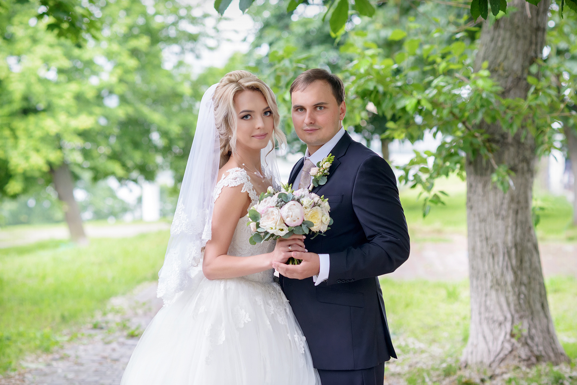 Свадебная фотосессия на природе