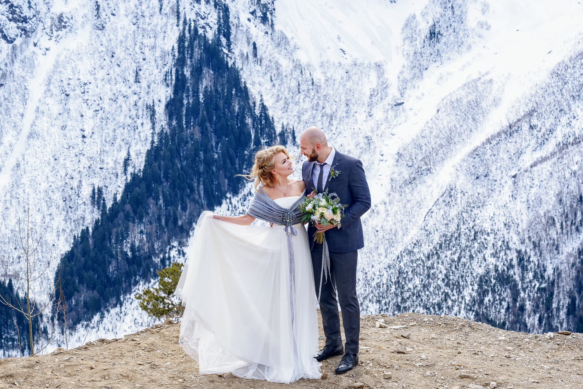 Свадебная фотосъемка в горах