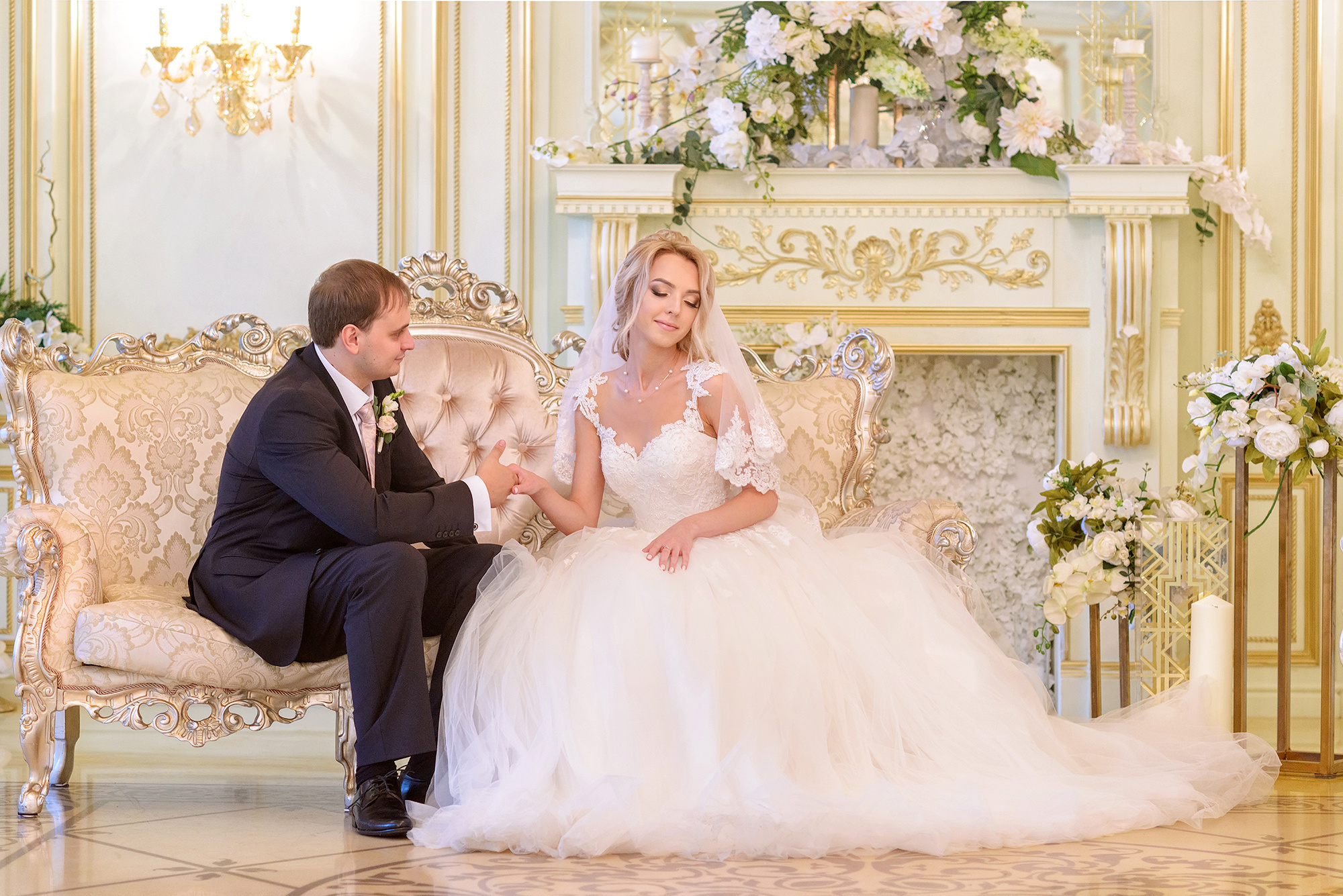 Свадебная фотосессия в фотостудии в Нижнем Новгороде