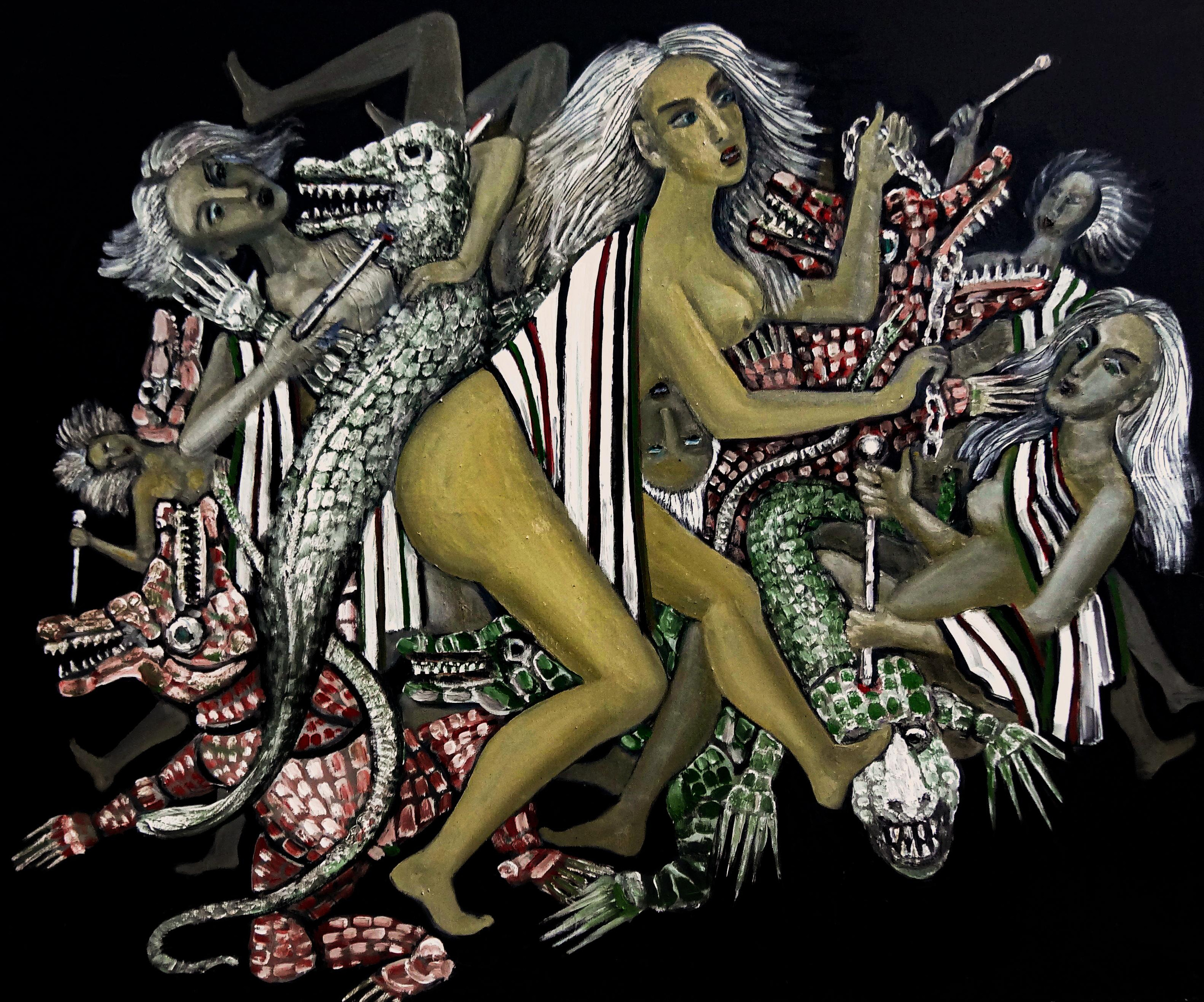 Hostile forces. 2016 Canvas, oil, acrylic. 120X100cm. Art. ...