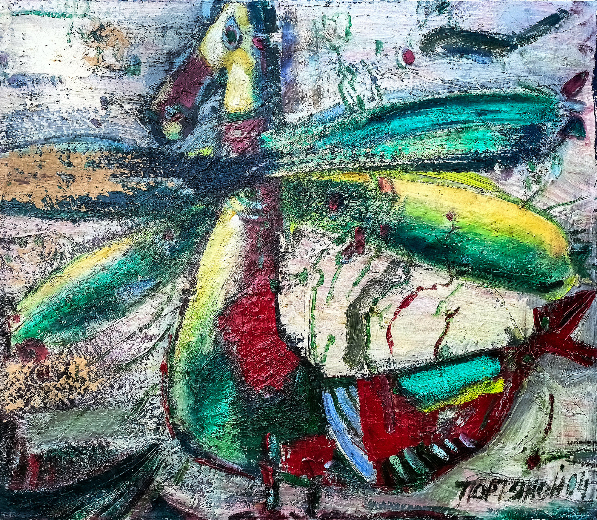 Обыкновенная птица №2. 2004г. Холст, масло. 60Х70см. Арт. AP-028