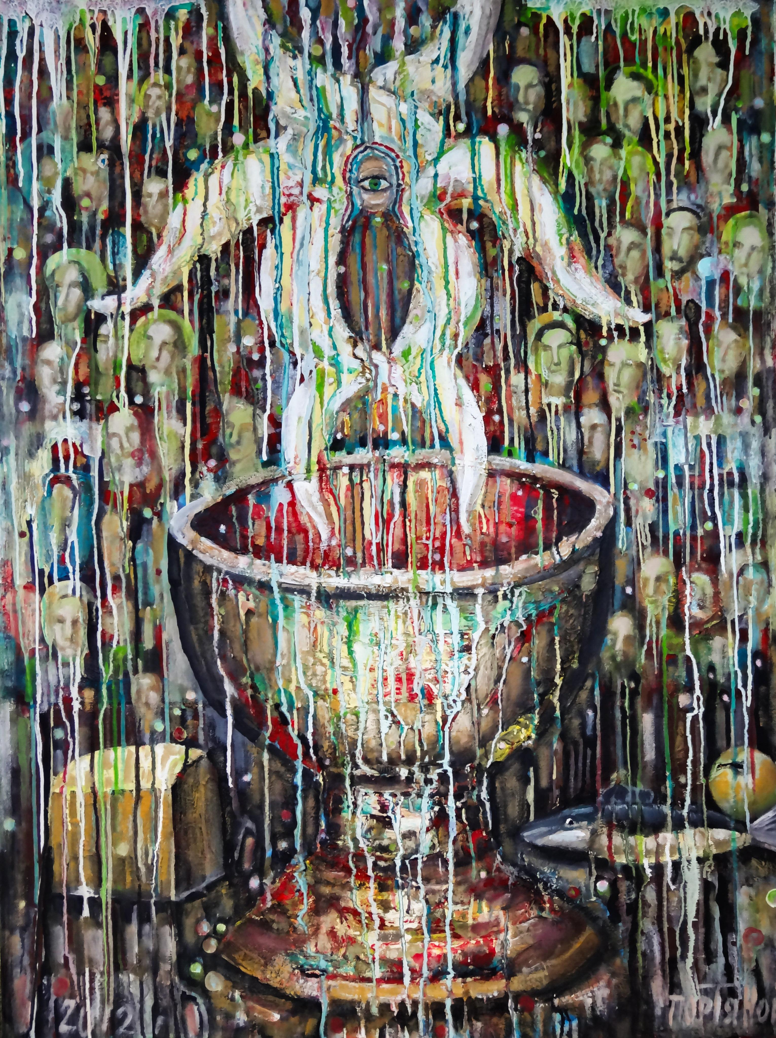 Чаша Грааль №2. 2012г. Холст, масло, акрил. 120Х90см. Арт. ...