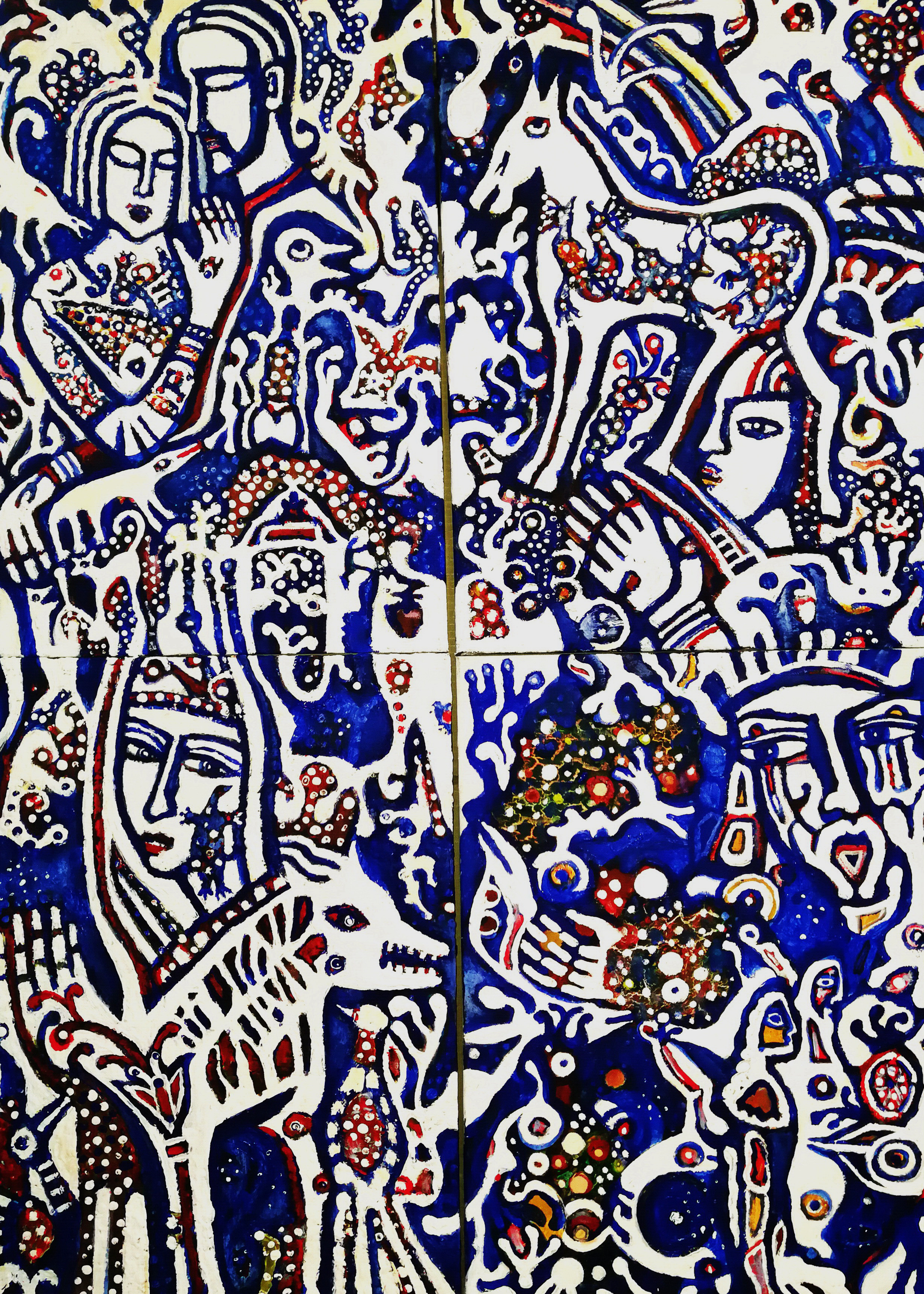 Воспоминания №4 из серии Белые узоры (из 4х частей). 2018г. Холст, масло, акрил. 50Х40см. Арт. ...