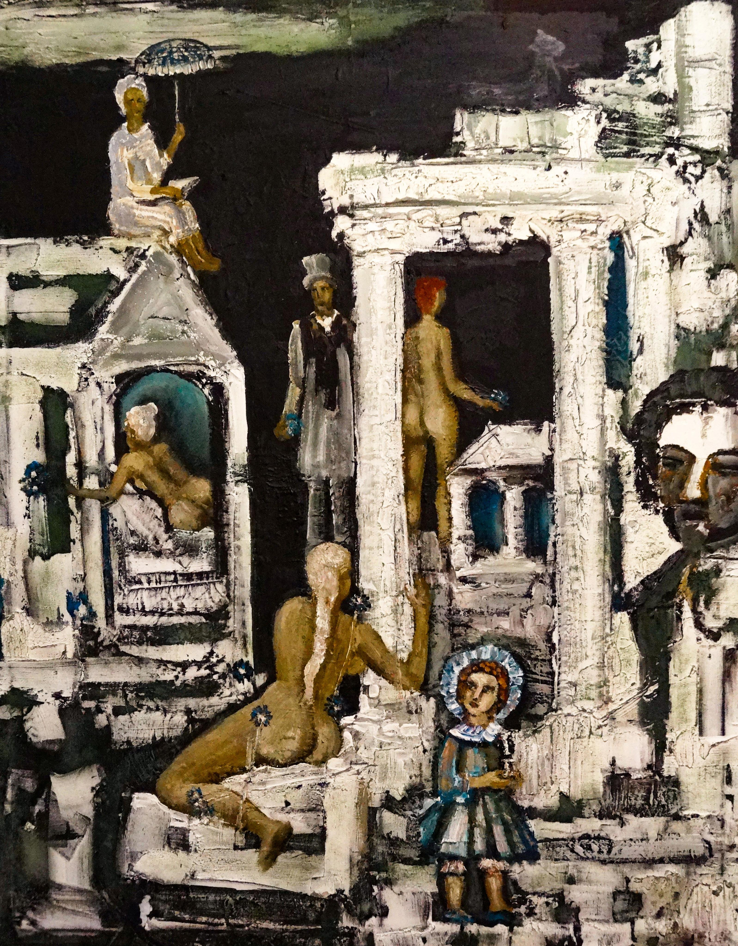 Ghosts of the old manor. 2015 Canvas, oil, acrylic. 90X70cm. Art. ...