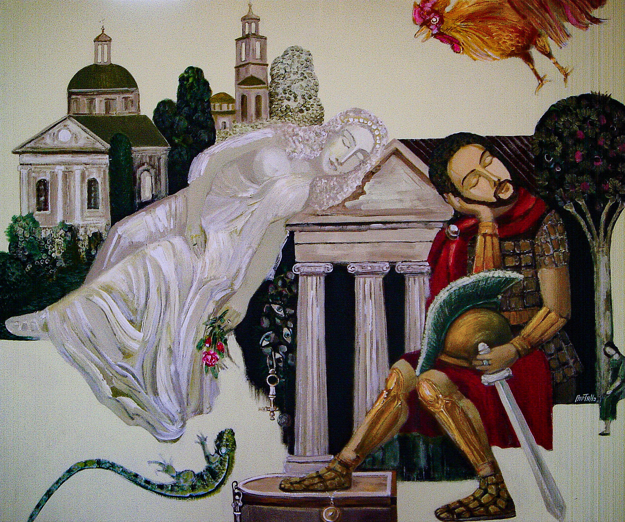 Ящик Пандоры (из серии Спящие). 2012г. Холст, акрил. 100Х120см. Арт. ...