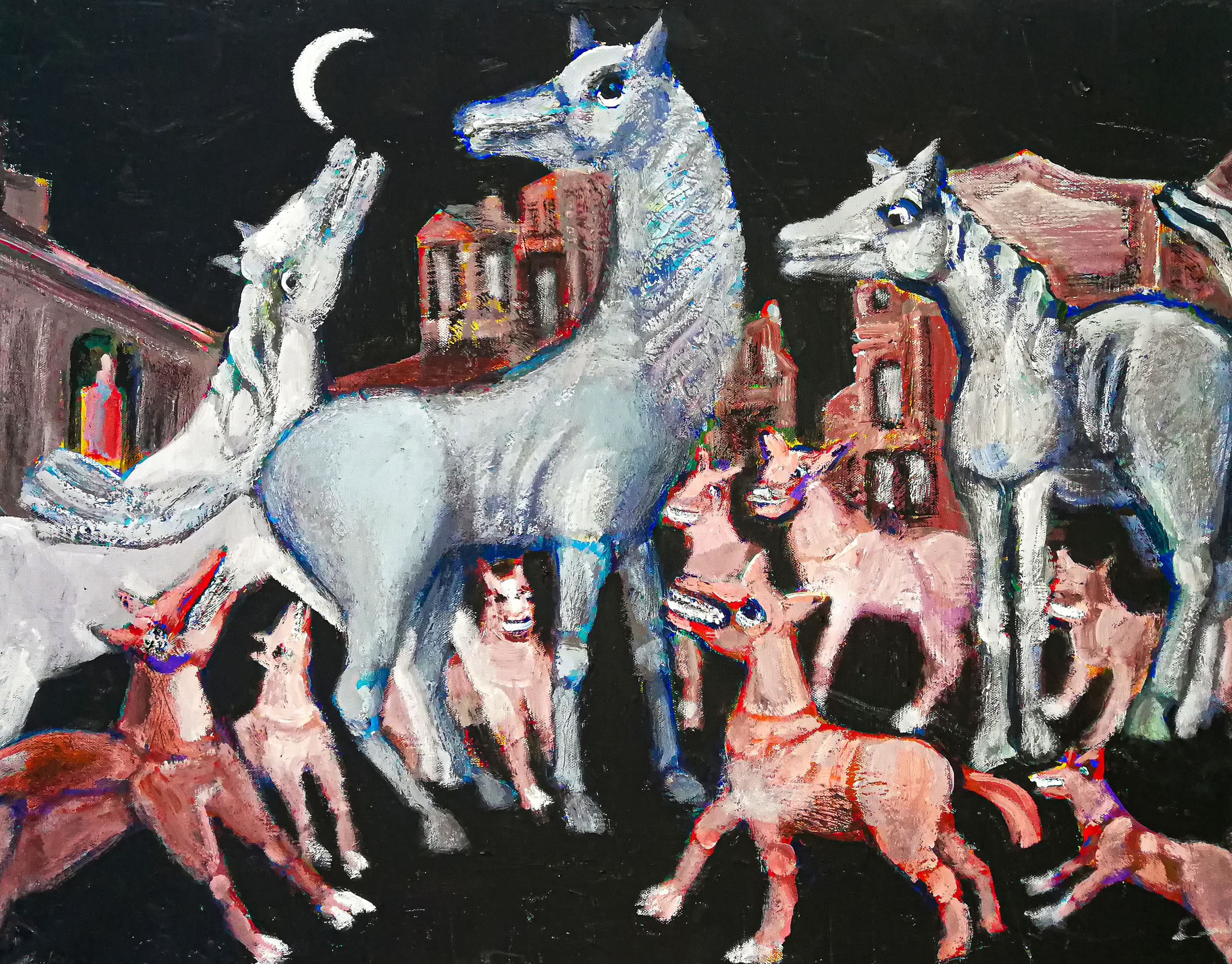 Attack #3. 2017 Canvas, oil, acrylic. 60X80cm. Art. ...