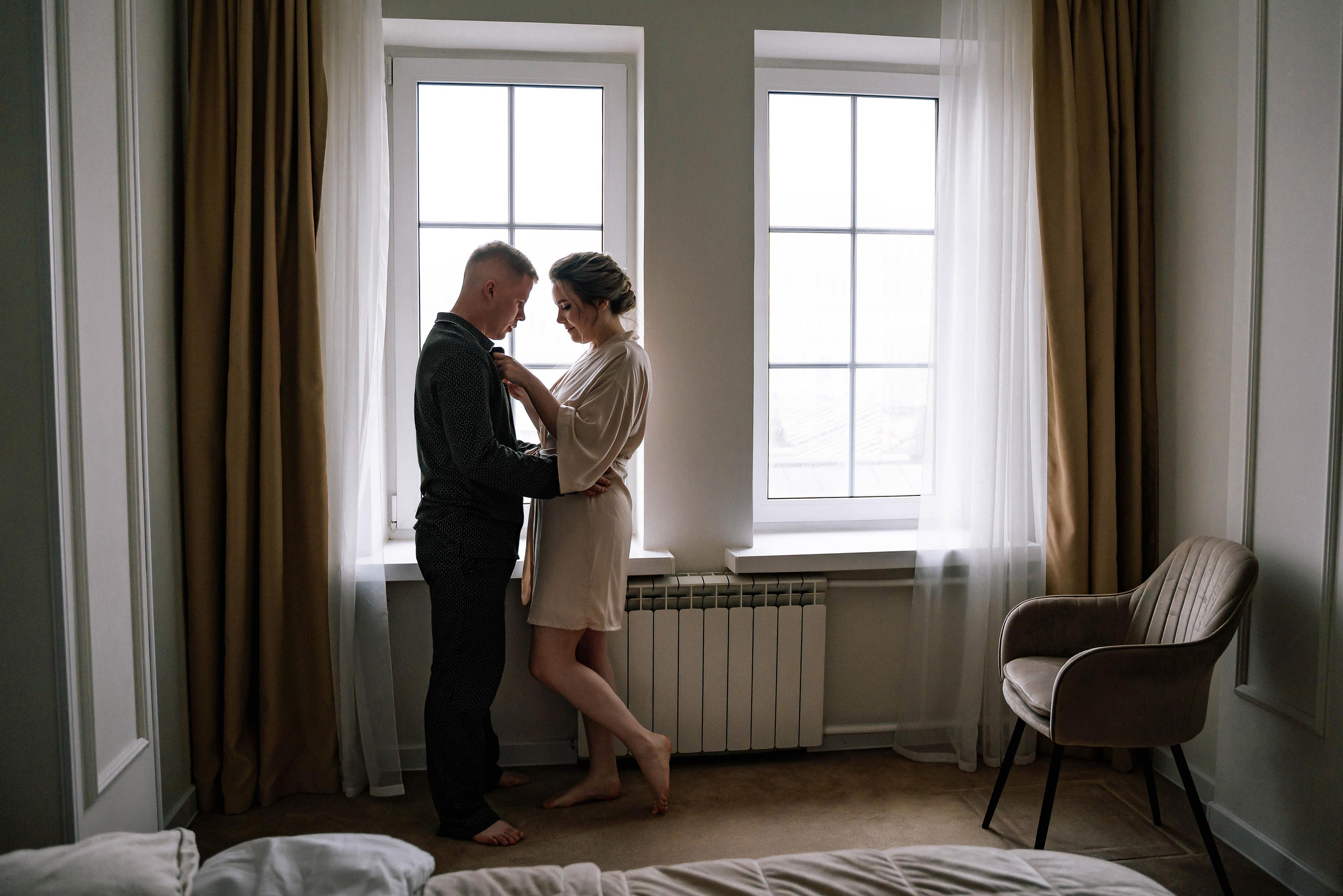 Сборы невесты (утро невесты) в отеле Люмьер в центре Москвы